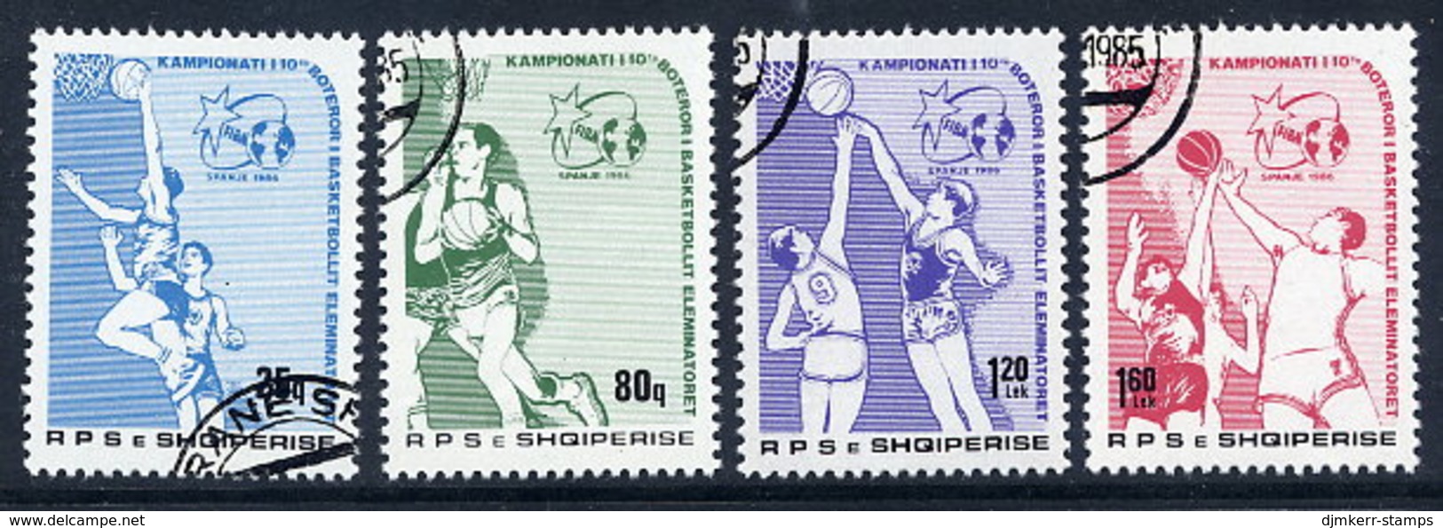 ALBANIA 1985. Basketball, Used.  Michel 2270-73 - Albanie