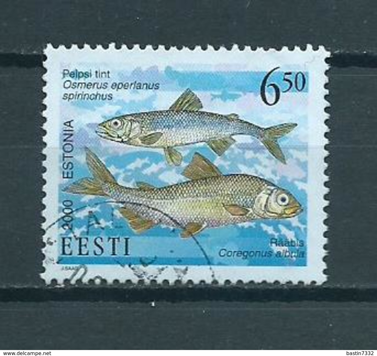 2000 Estland Vissen,poisson,fish Used/gebruikt/oblitere - Estonia