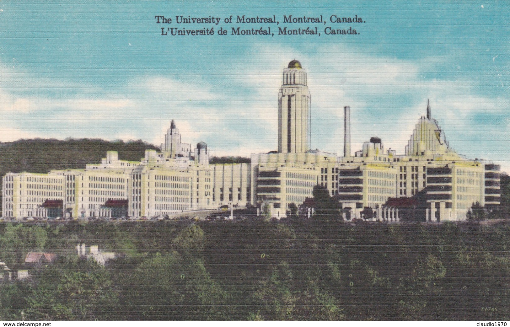 CARTOLINA - CANADA - MONTREAL - THE UNIVERSITY OF MONTREAL - Montreal