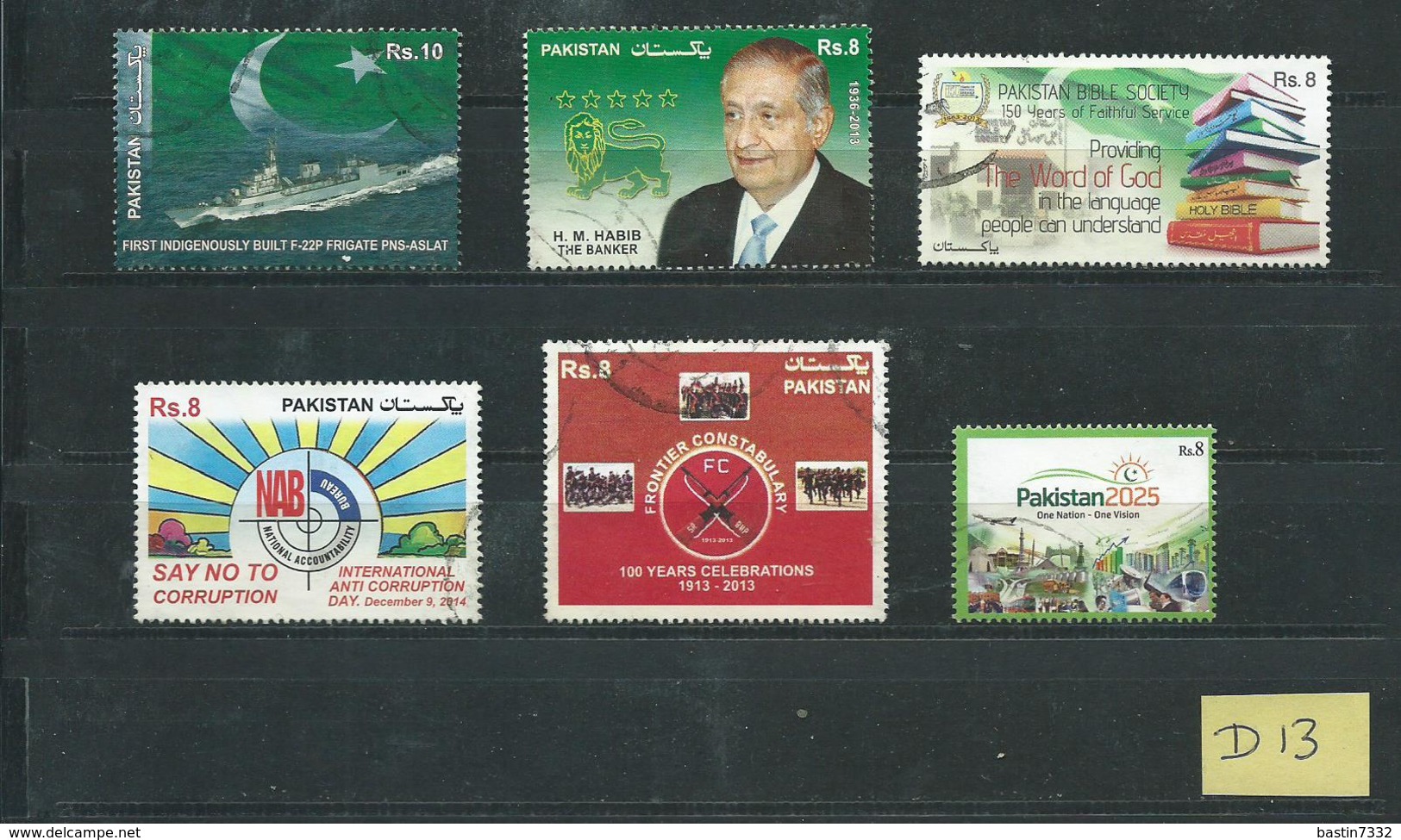 Pakistan 6x Modern/recent Stamps Used/gebruikt/oblitere(D-13) - Pakistan