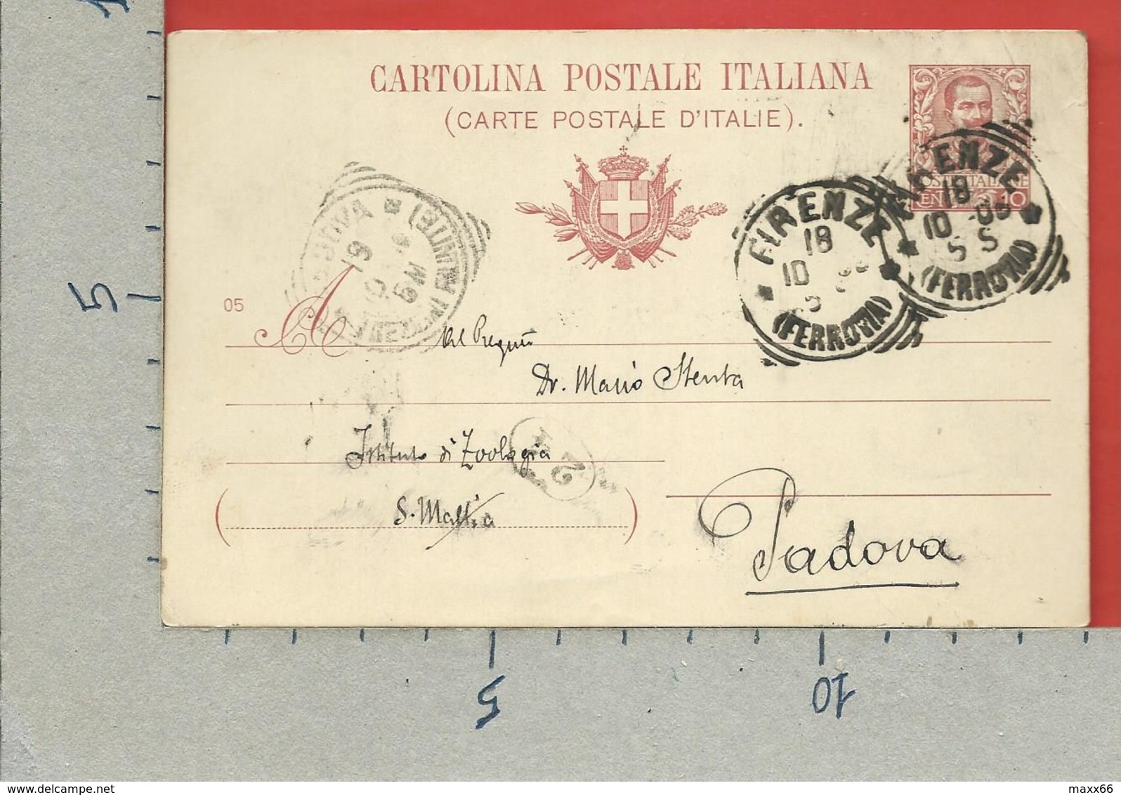 CARTOLINA POSTALE VG ITALIA - Tipo Floreale V. Emanuele III - MARIO STENTA 1906 - S. CP30 MILL. 05 - Entiers Postaux