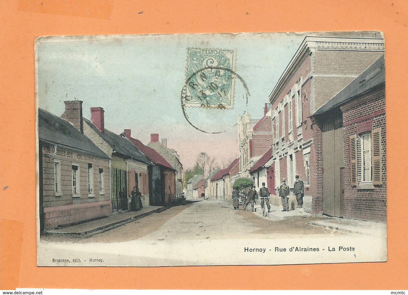 CPA - Hornoy  -  Rue D'Airaines  - La Poste - Hornoy Le Bourg