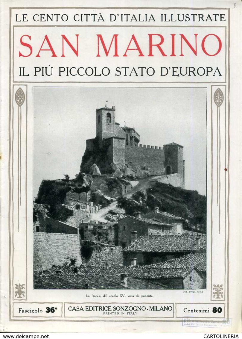 1920 Cento Città D' Italia San Marino Il Più Piccolo Stato D'Europa - Ante 1900