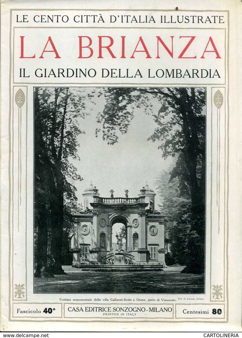 1920 Cento Città D' Italia La Brianza - Ante 1900