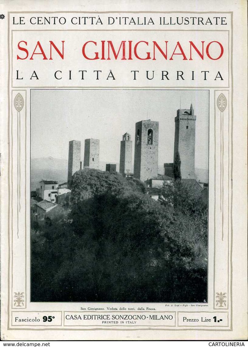 1920 Cento Città D' Italia San Gimignano-La Città Turrita - Ante 1900