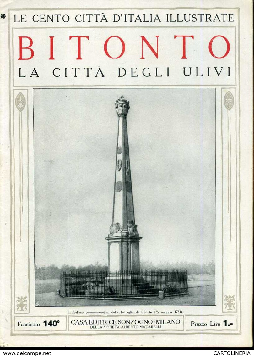 1920 Cento Città D' Italia Bitonto - Ante 1900