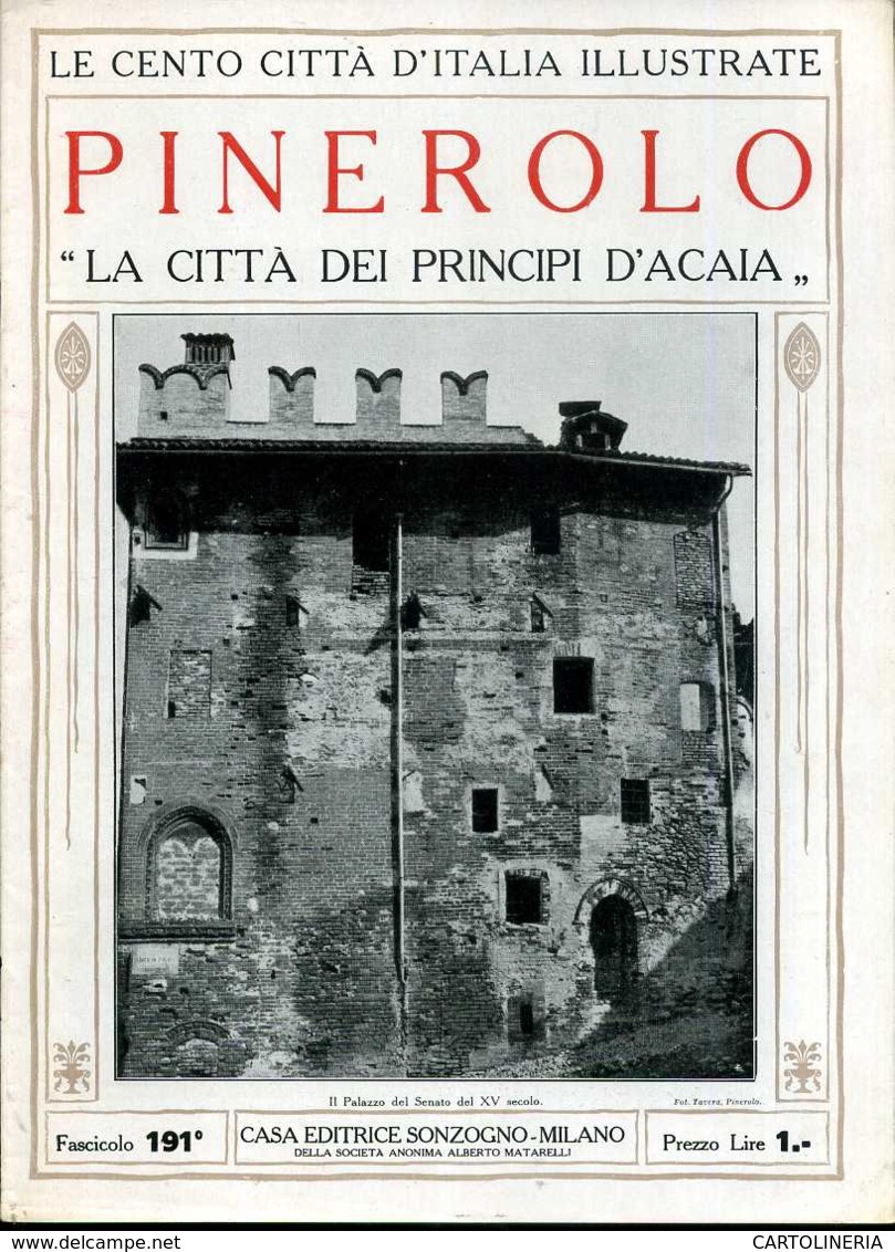 1920 Cento Città D' Italia Pinerolo-La Città Dei Principe D'Acaia - Ante 1900