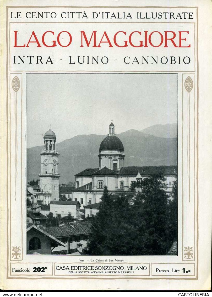 1920 Cento Città D' Italia Lago Maggiore Intra-Luino-Cannobio - Ante 1900