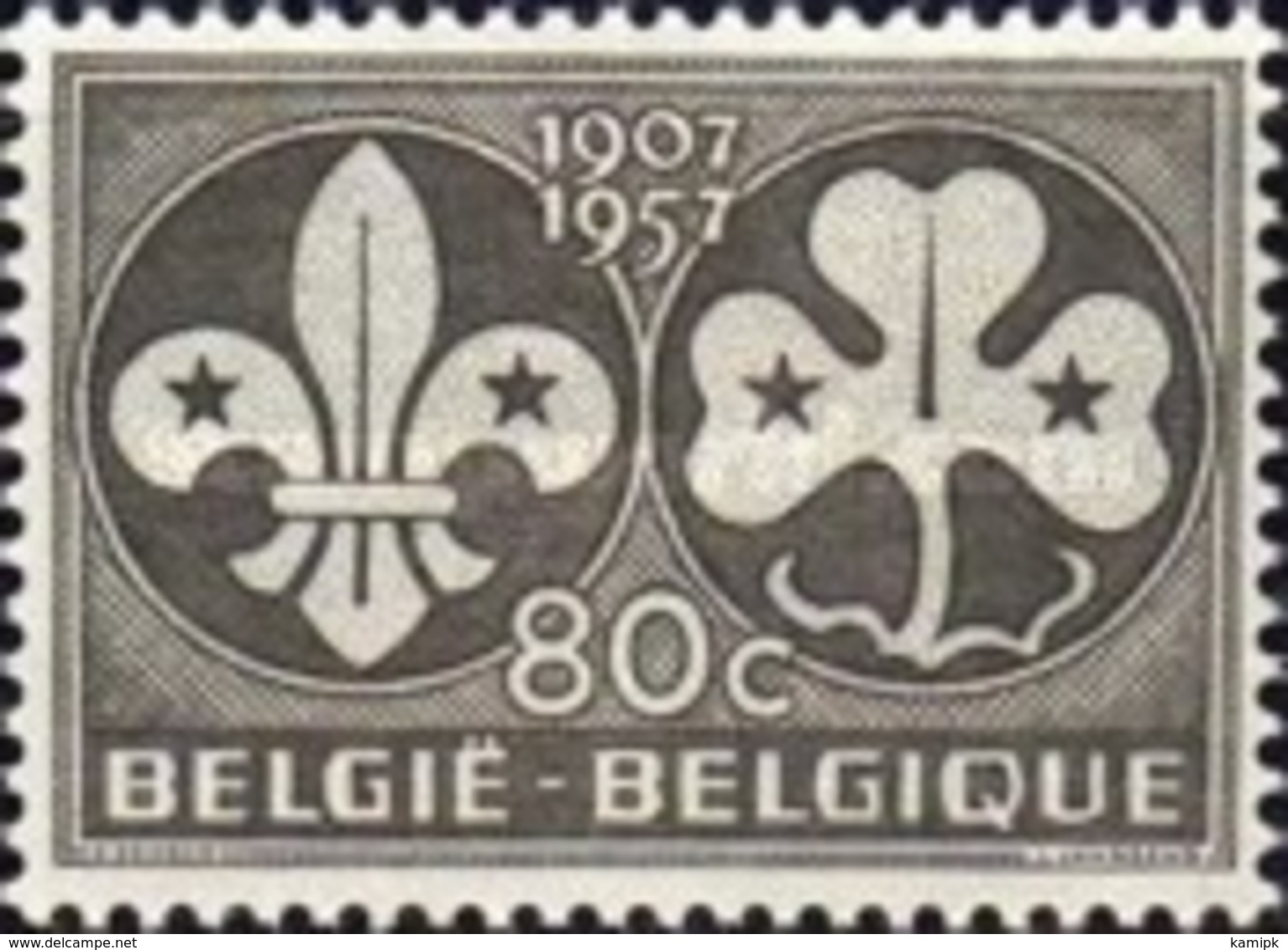 USED  STAMPS Belgium - In Memorial Of Baden-Powell	-1957 - Gebraucht