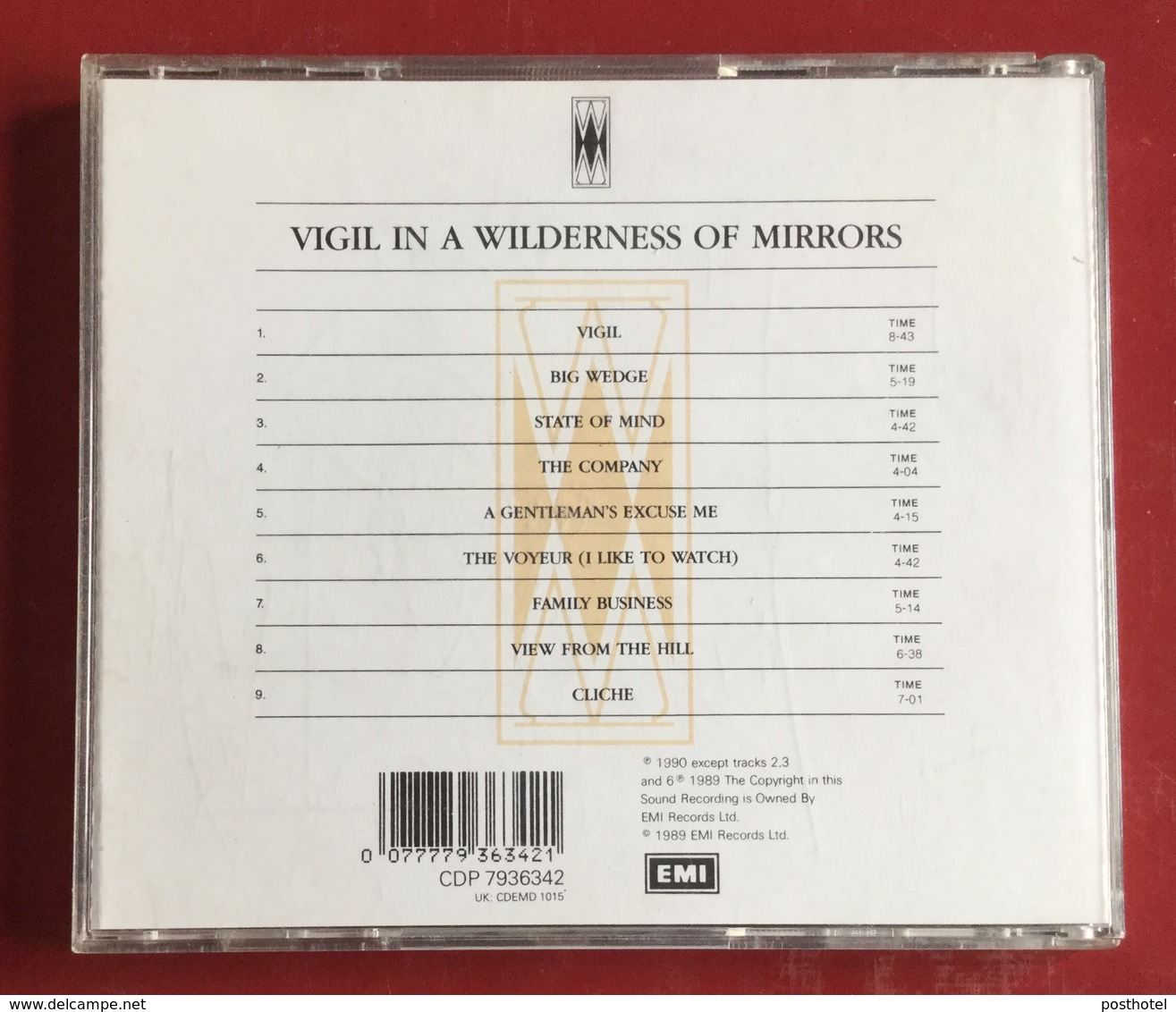 Fish - Vigil In A Wilderness Of Mirrors - Rock