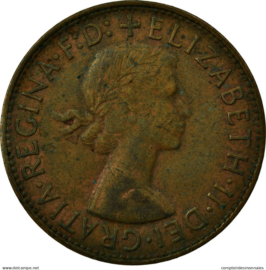 Monnaie, Australie, Elizabeth II, Penny, 1961, TB+, Bronze, KM:56 - Penny