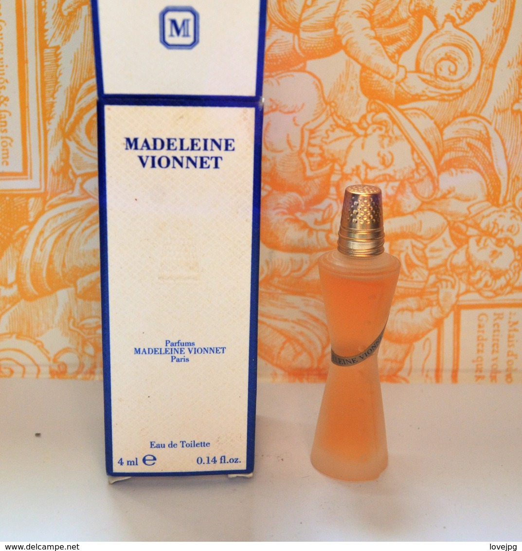 Miniature De Parfum MADELEINE VIONNET - Edt 4 Ml - Miniatures Femmes (avec Boite)