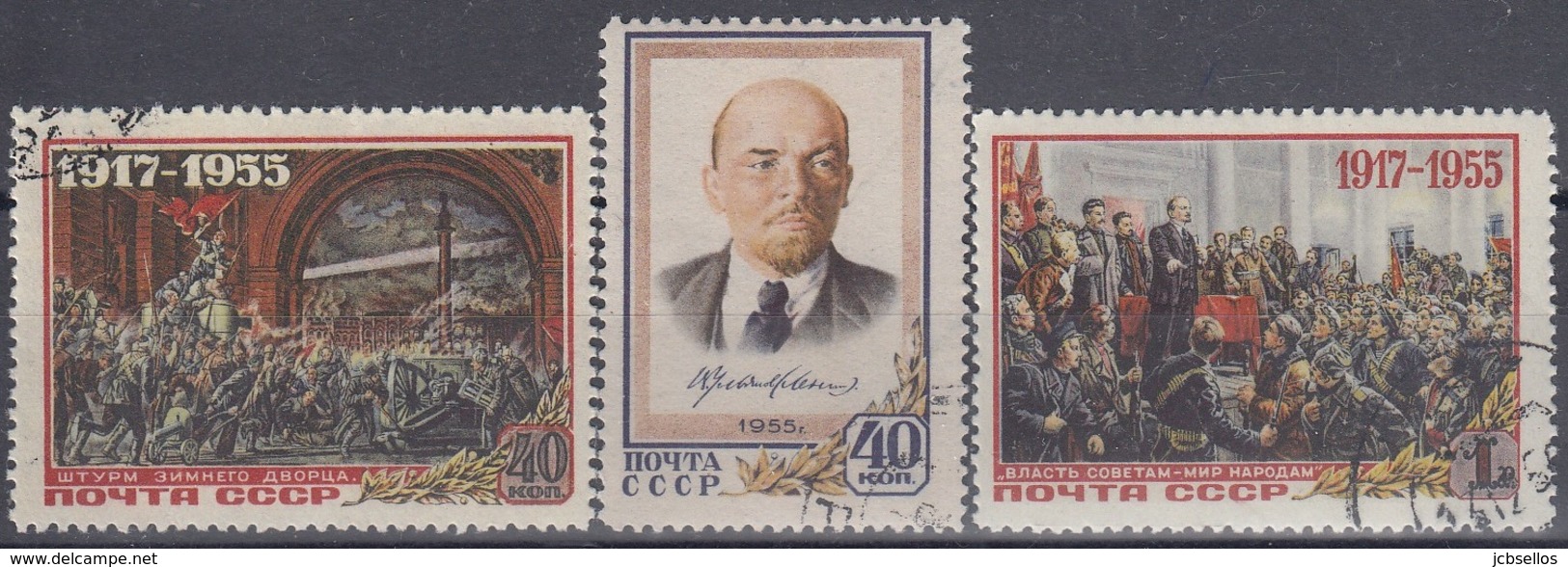 URSS / RUSIA 1955 Nº 1765/1767 USADO - Usados