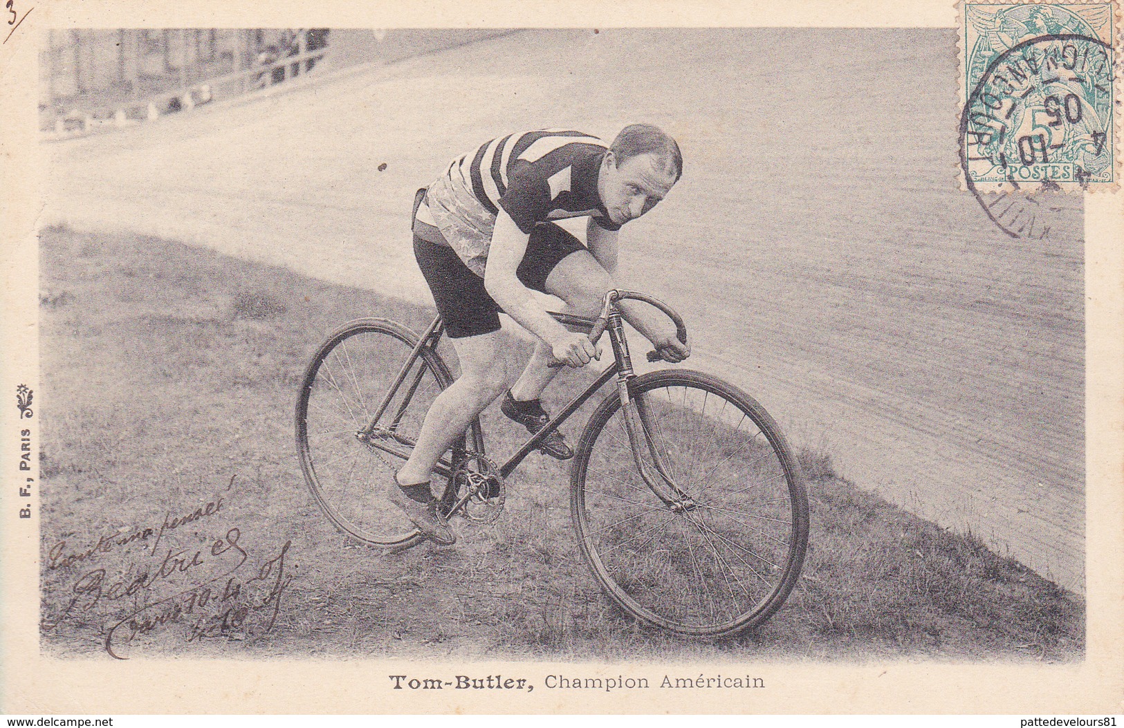 CPA Sport Cyclisme Coureur Cycliste Tom BUTLER Champion Américain Vélo Bicyclette Cycling Radsport (2 Scans) - Cyclisme