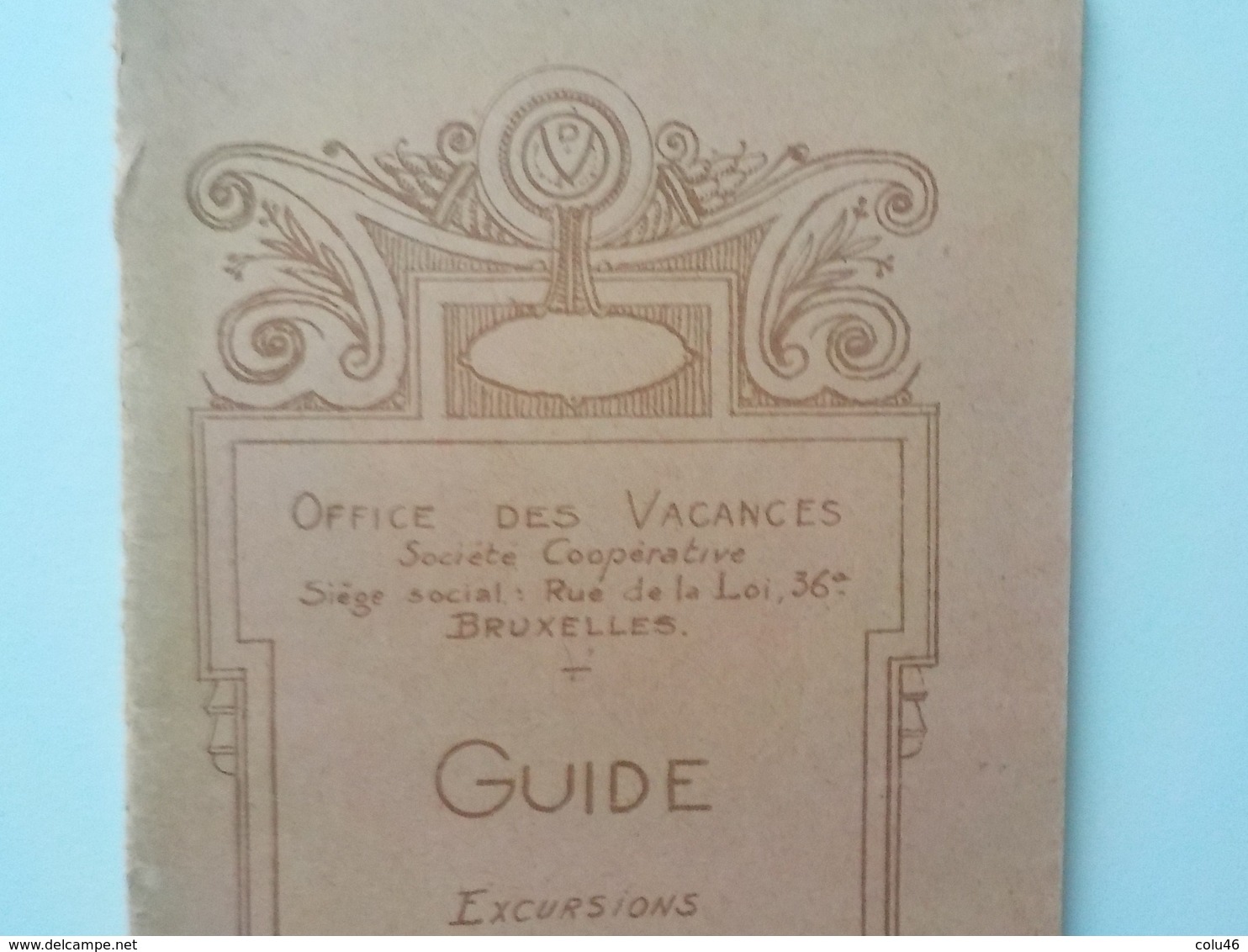 1936 Hastière Guide Illustré Excursions Dans Les Environs D' Hastière Edit Office Des Vacances Art Nouveau - Hastière