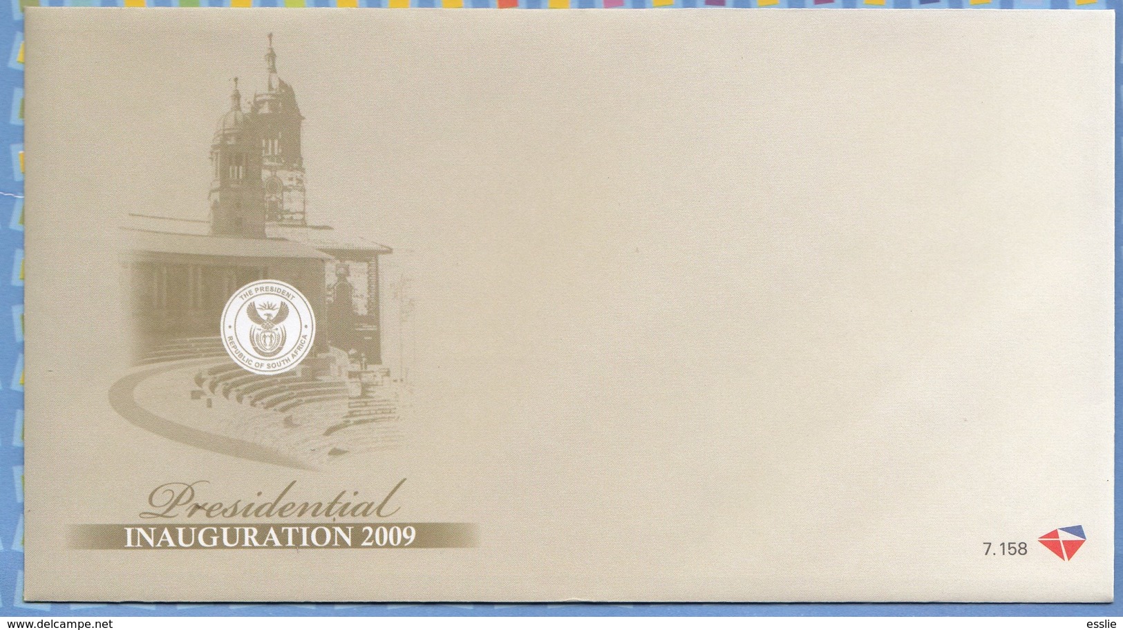 South Africa RSA - 2009 - FDC 7.158 - President Jacob Zuma Inauguration - Unserviced Cover - Covers & Documents