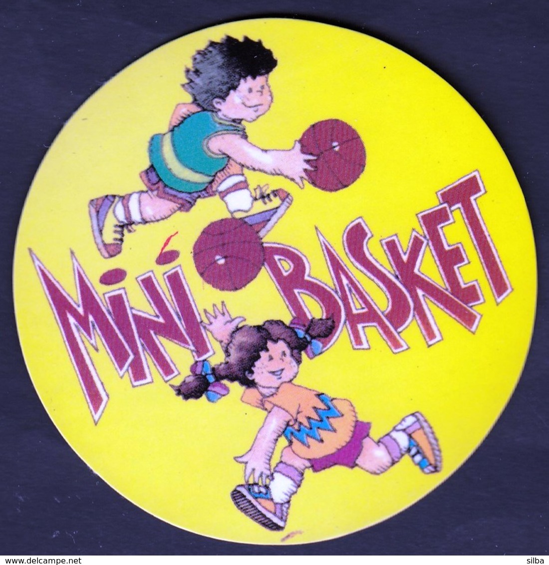 Basketball / Mini Basket / Adesivo Sticker Label Autocollant / Pallacanestro - Bekleidung, Souvenirs Und Sonstige
