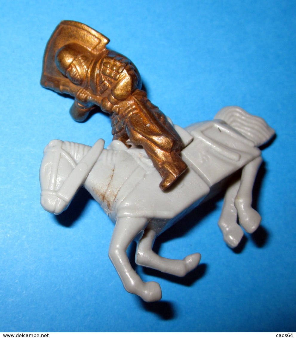 K97 N69 KNIGHT CAVALIERE   KINDER Ferrero B/I - Figurine In Metallo