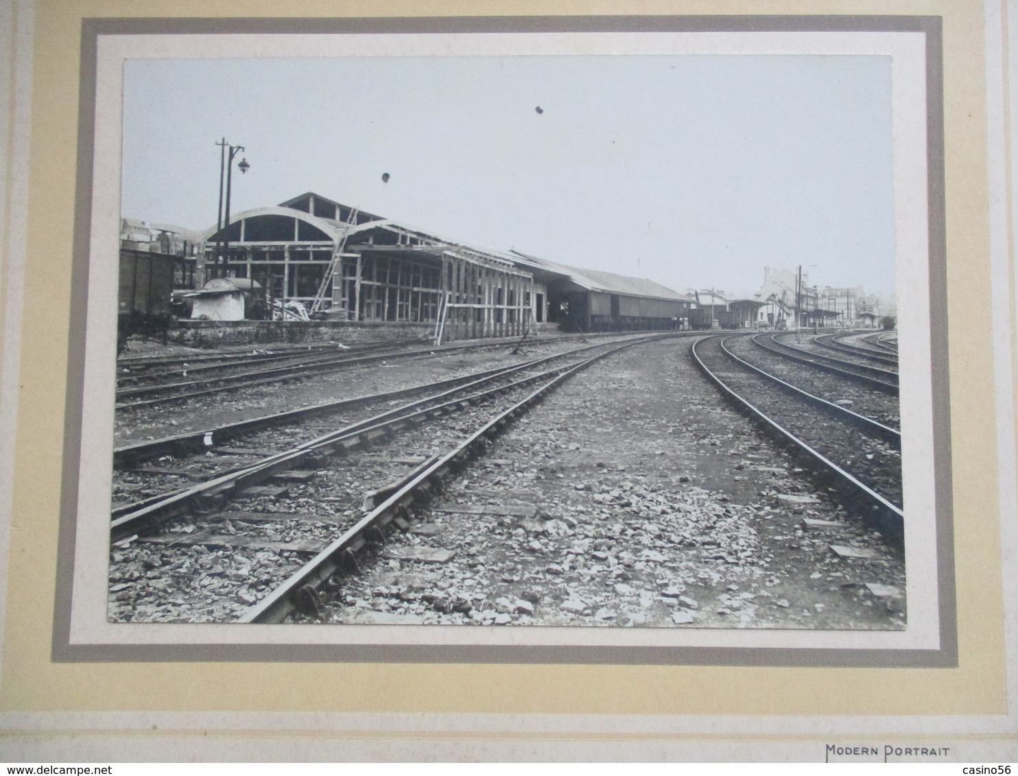 PHOTO SAINT ST LOT 50 LA MANCHE 27 X 21 CM GARE DE CHEMIN DE FER - Lieux