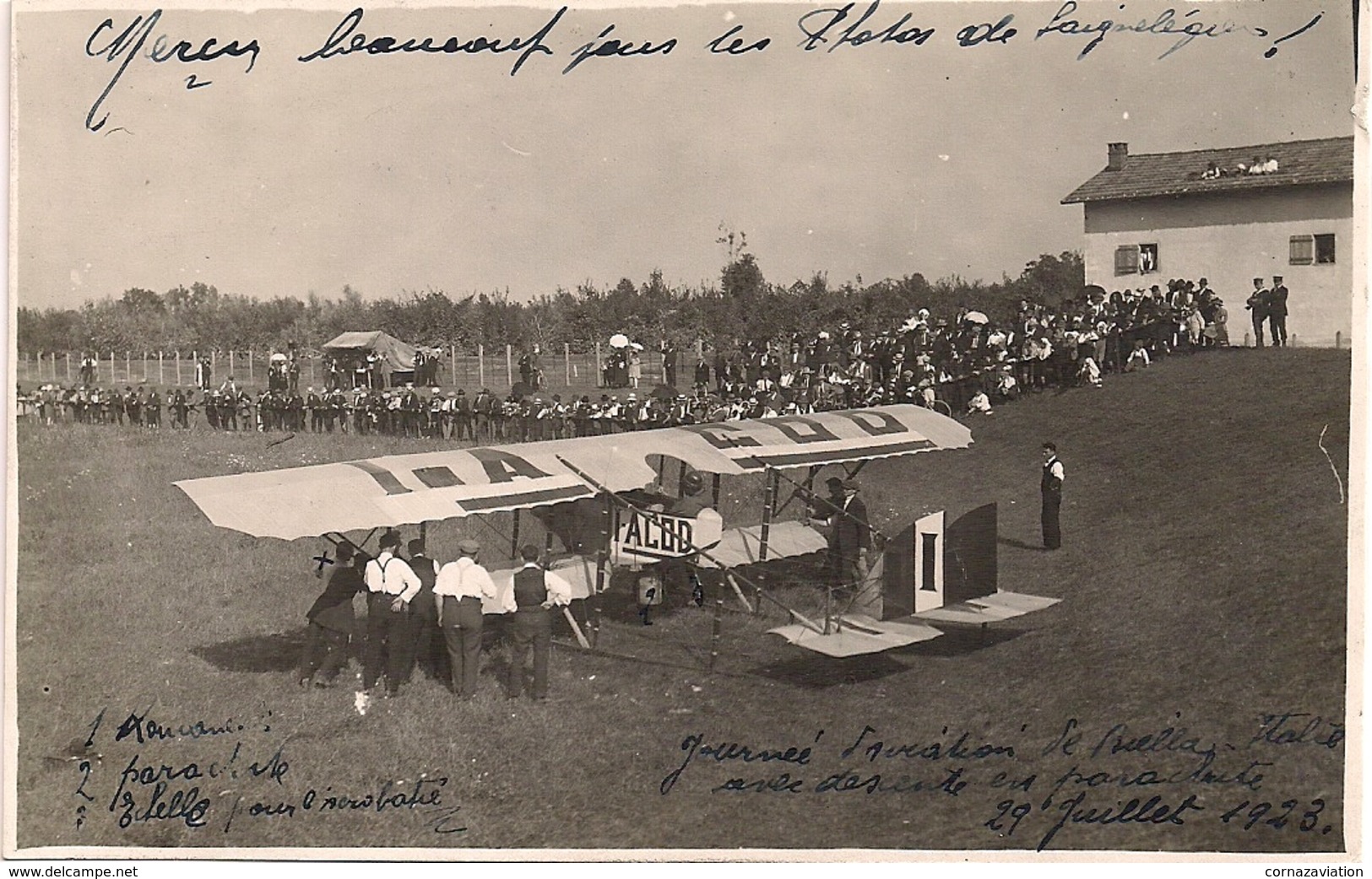 Aviation - Meeting En 1923 à Biella - Italie - Meetings