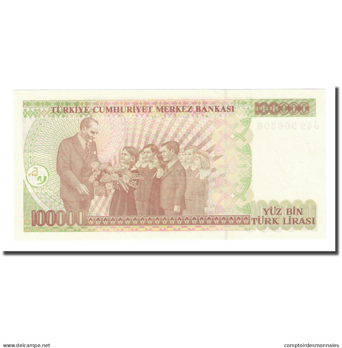 Billet, Turquie, 100,000 Lira, L.1970, KM:205, NEUF - Turchia