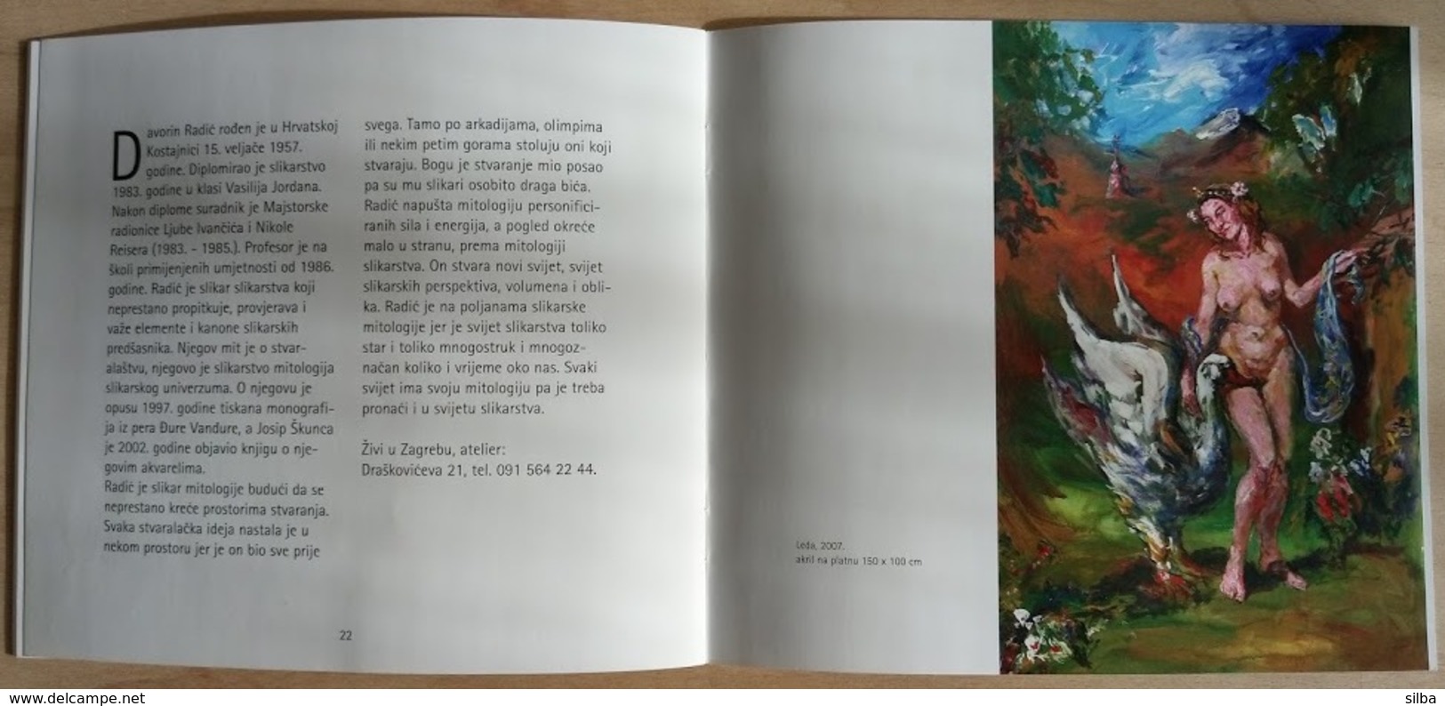 Bosnia and Herzegovina Banja Luka 2007 / Davorin Radic / Croatian Painter / Exhibition Catalogue