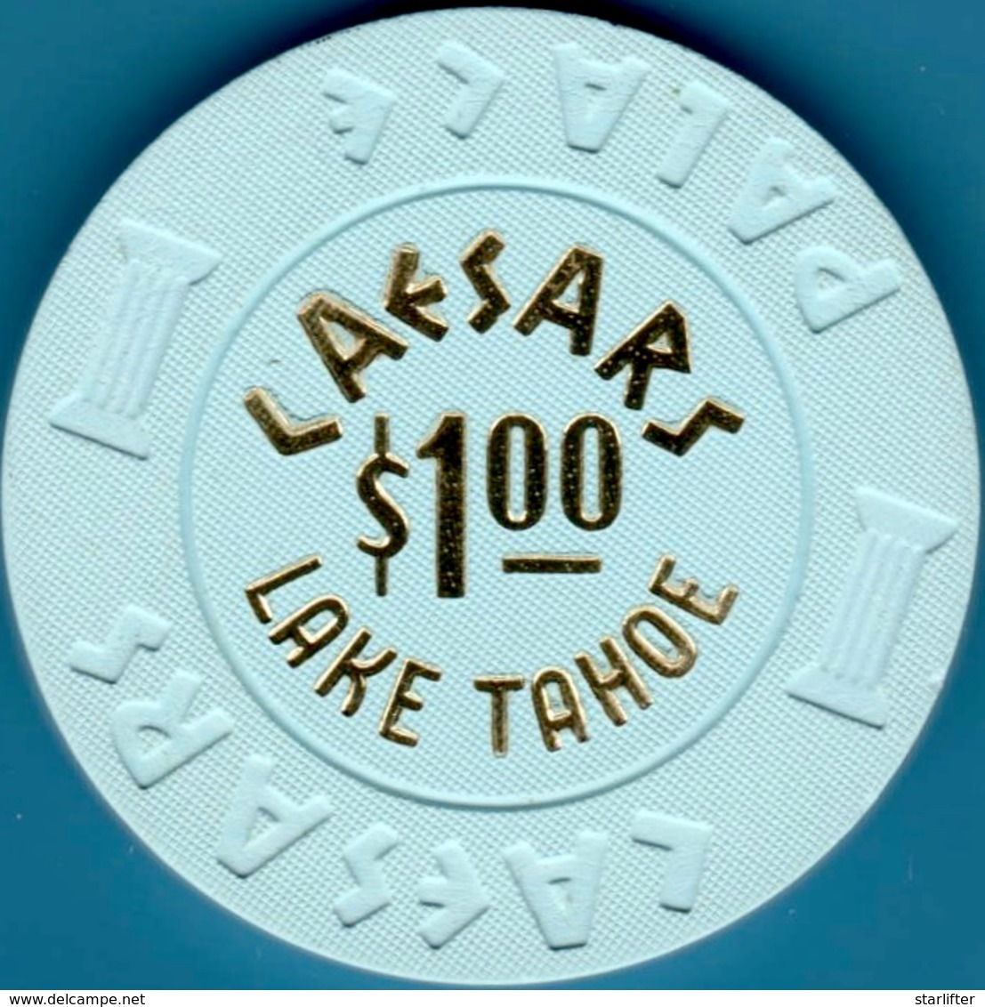 $1 Casino Chip. Caesars, Lake Tahoe, NV. I07. - Casino