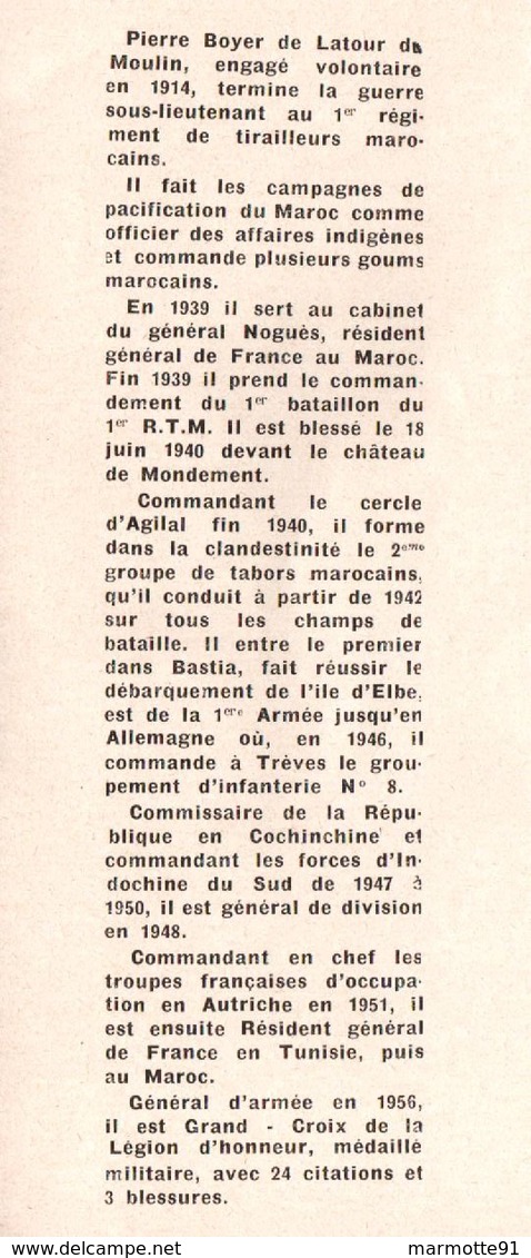 DEMAIN LA FRANCE PAR GENERAL BOYER DE LATOUR 1965 POLITIQUE - Français