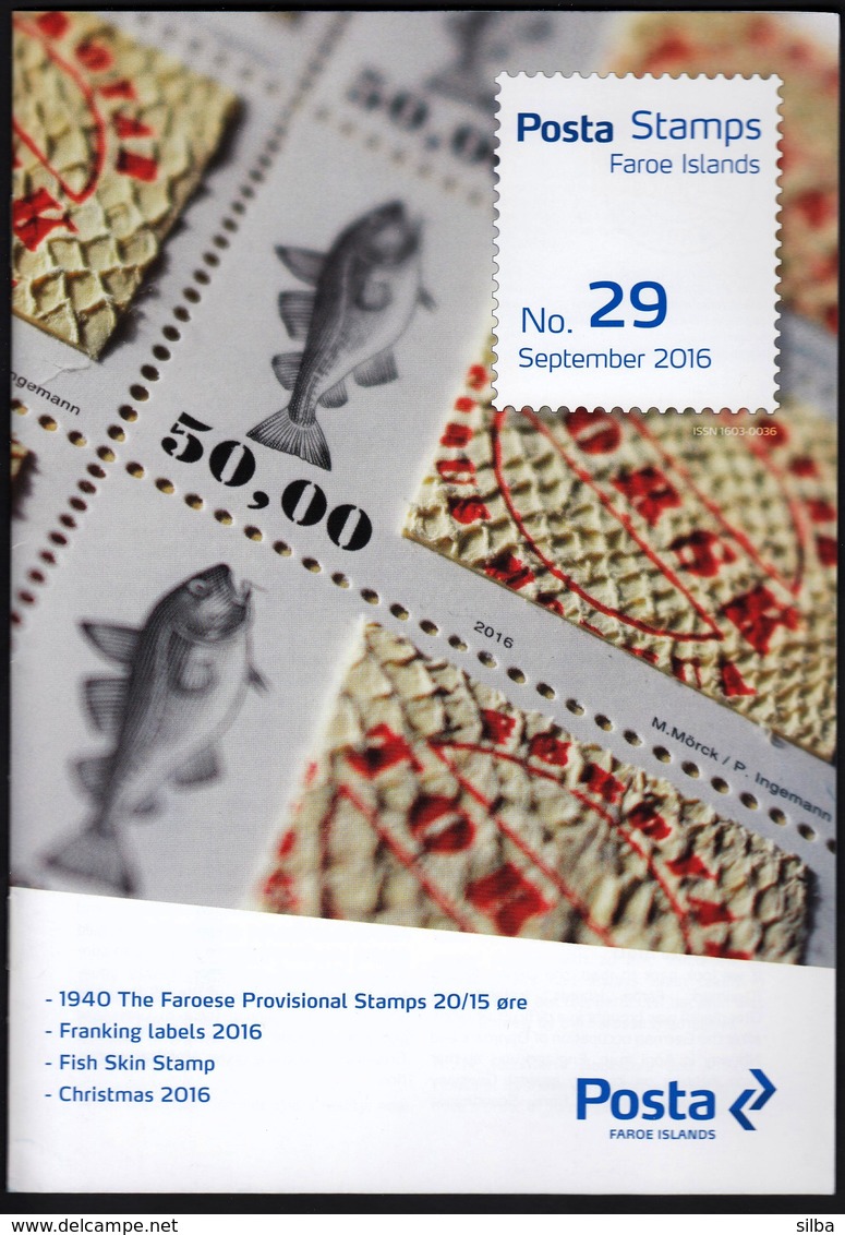 Faroe Islands / 29 / 2016 / Philatelic Postage Stamps Bulletin / Posta Stamps - Otros & Sin Clasificación