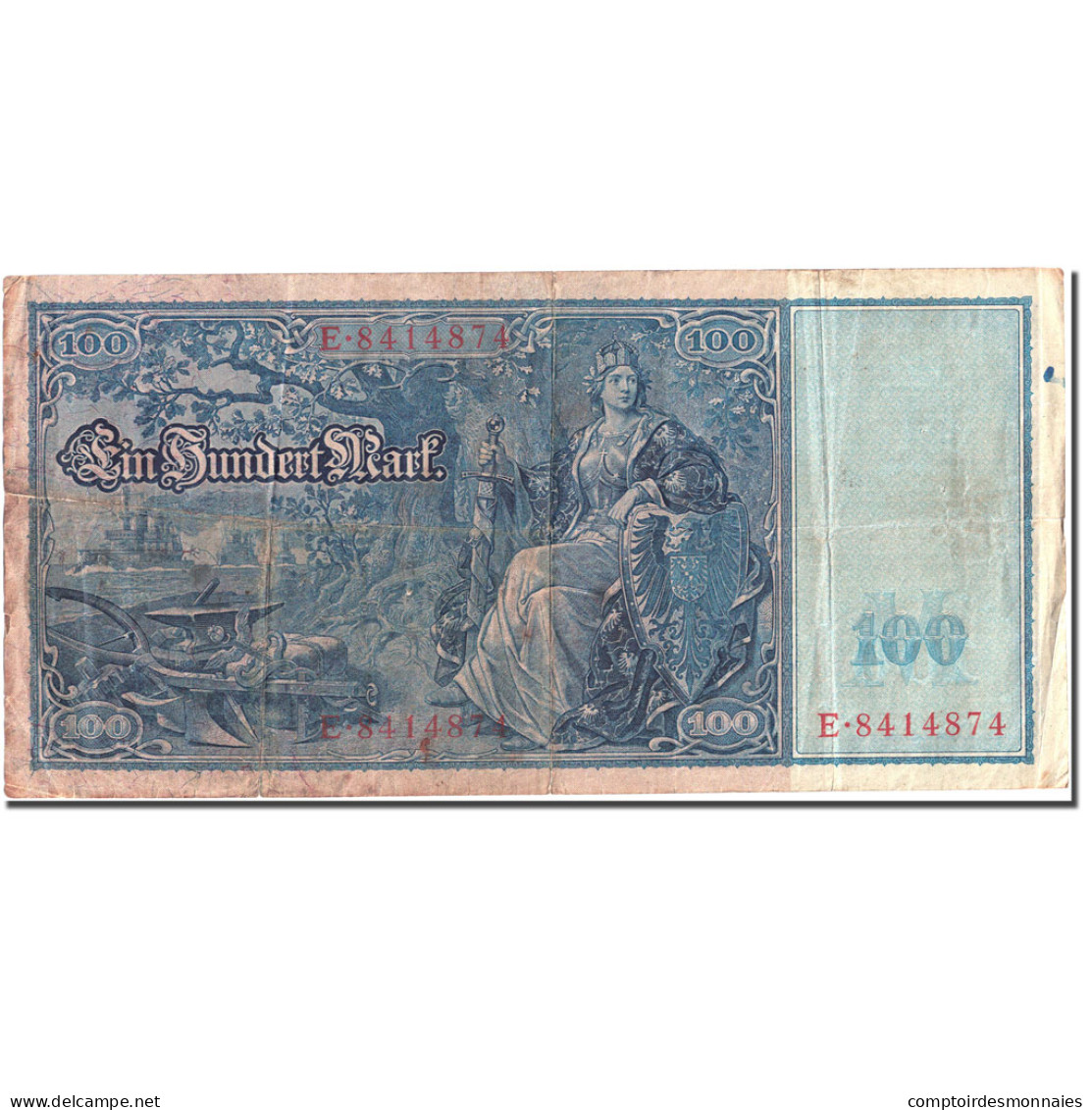 Billet, Allemagne, 100 Mark, 1910, 1910-04-21, KM:43, TB - 100 Mark
