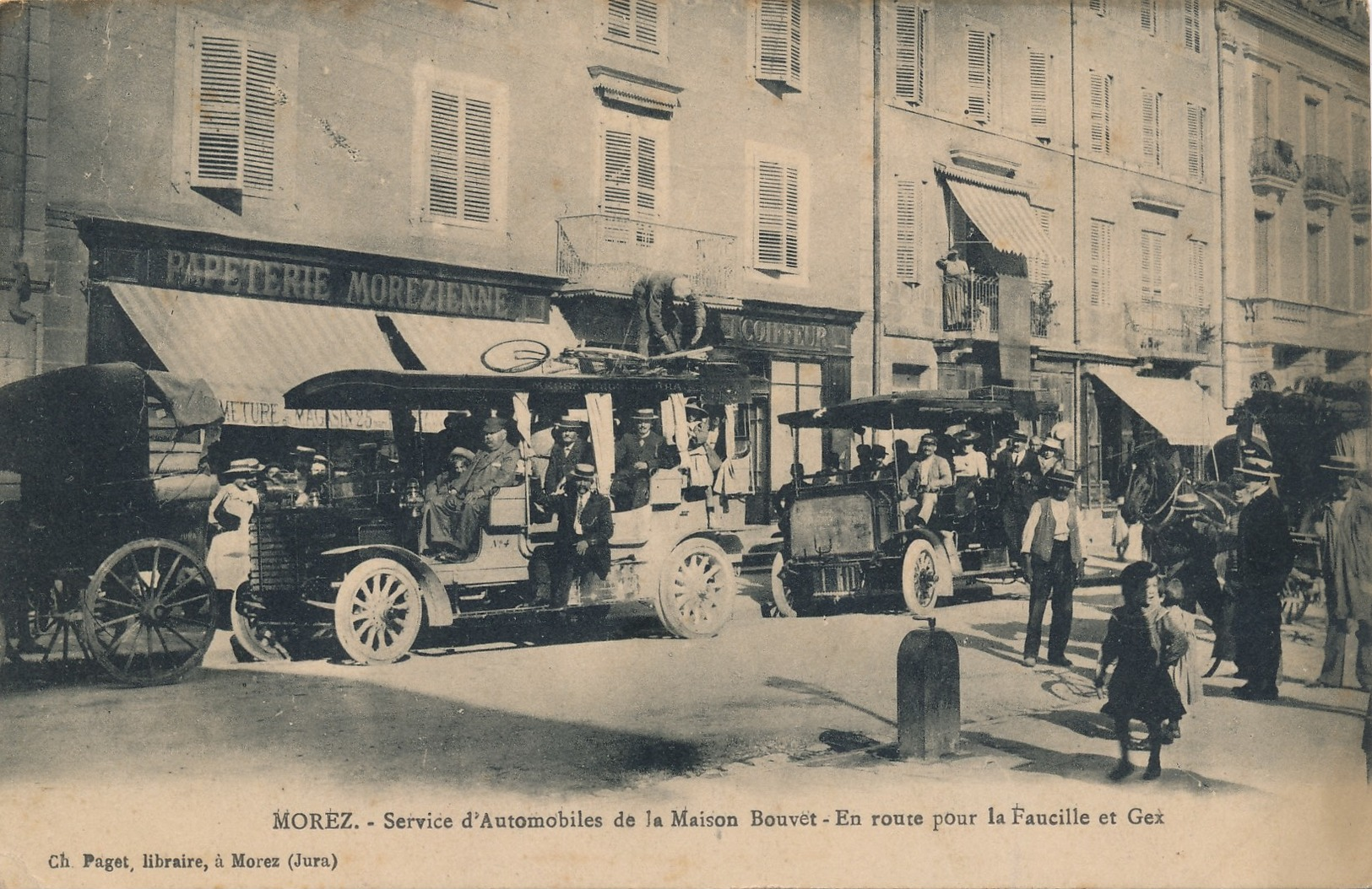 I68 - 39 - MOREZ - Jura - Service D'automobiles De La Maison Bouvet - En Route Pour La Faucille Et Gex - Morez