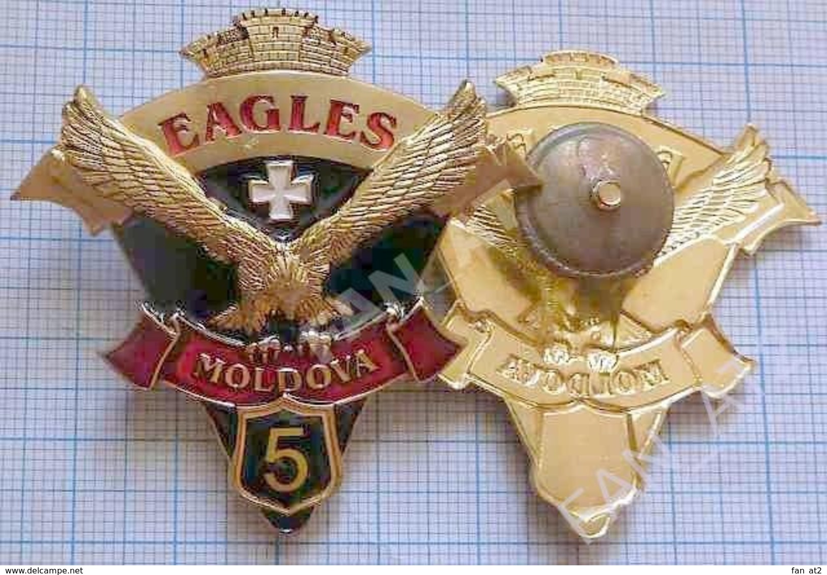 MOLDOVA / Moto / Badge / Biker Festival. Eagle. - Motos