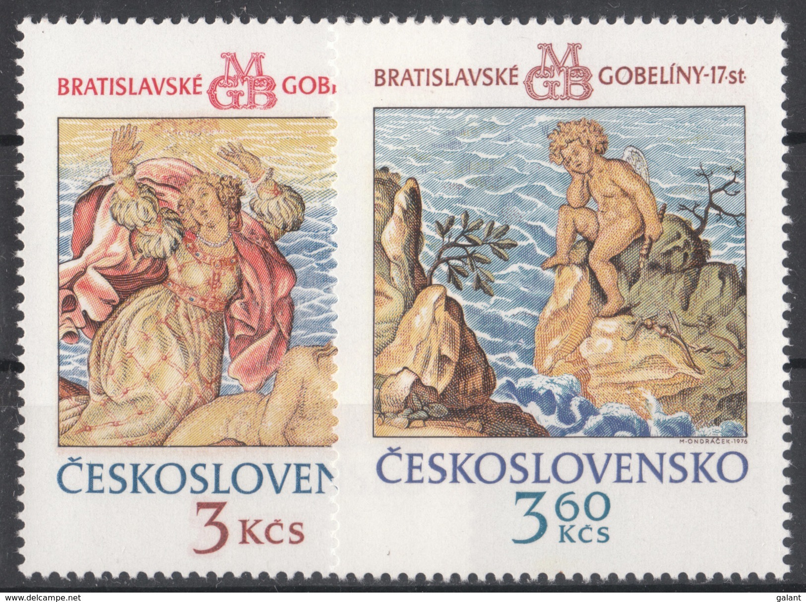 CSSR 1976 Mi. 2319 -20 Yv. 2163 -64 Postfrisch MNH** - Nuovi