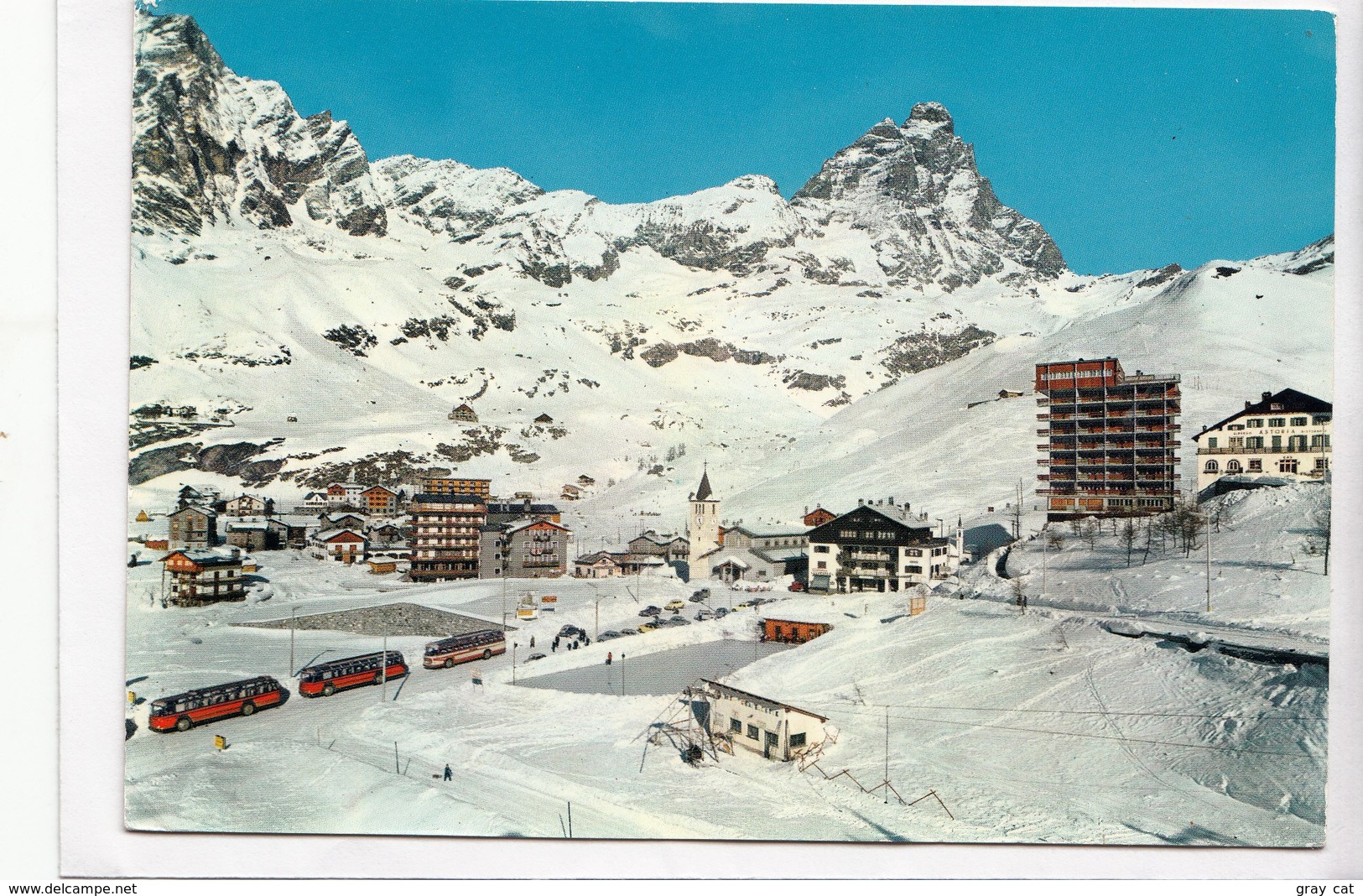 Valle D'Aosta, CERVINIA-BREUIL M. 2004, Panorama E M. Cervino M. 4484, Used Postcard [22996] - Other & Unclassified