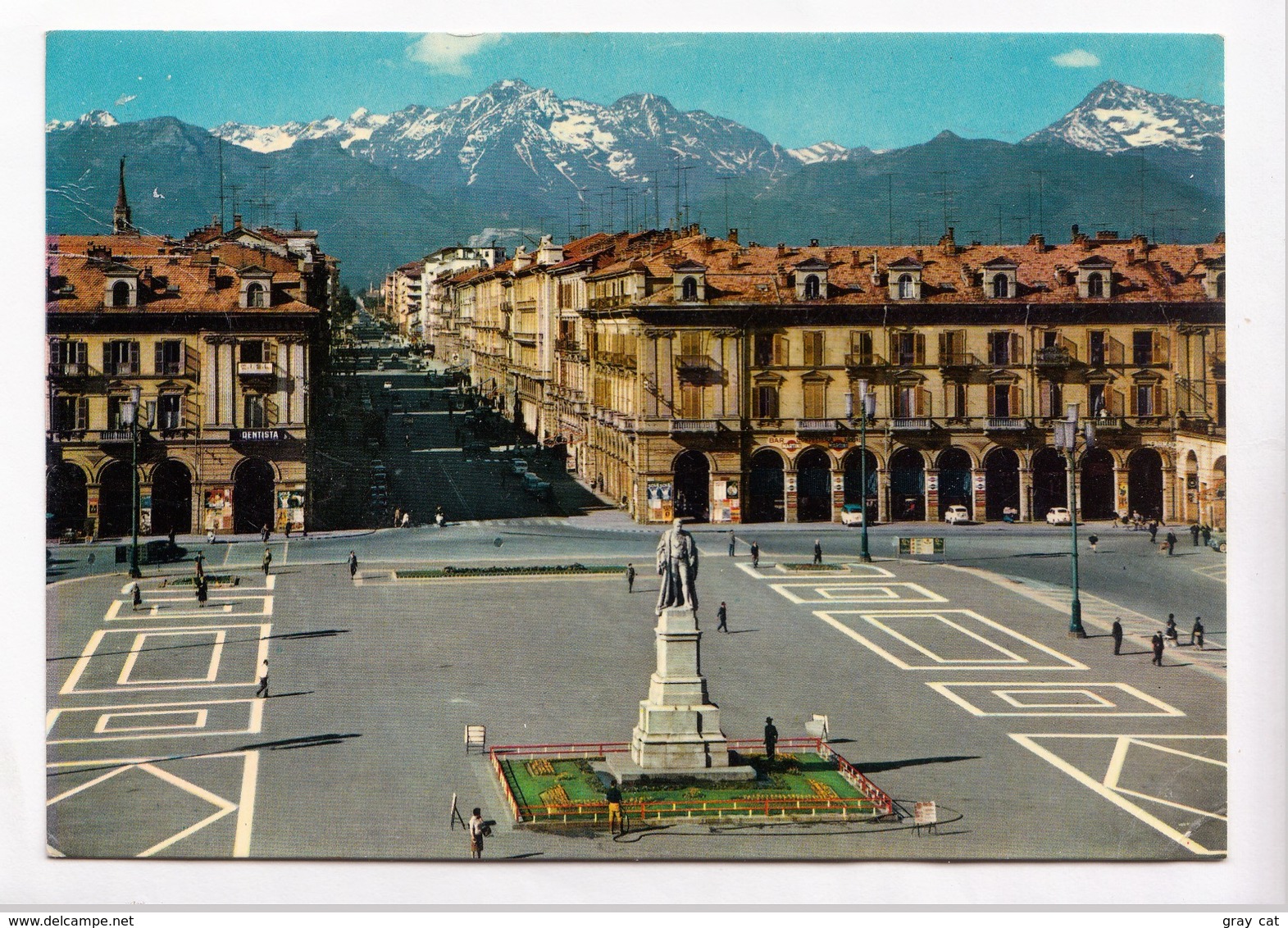 CUNEO M. 534, Piazza Duccio Galimberti E Corso Nizza, 1968 Used Postcard [23000] - Cuneo