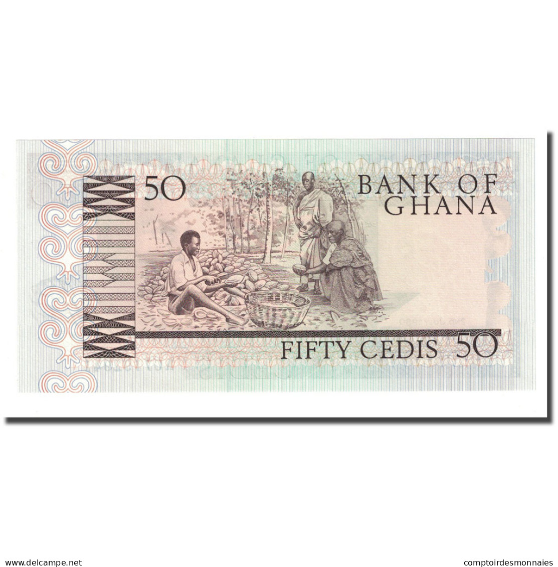 Billet, Ghana, 50 Cedis, 1980-07-02, KM:22b, NEUF - Ghana