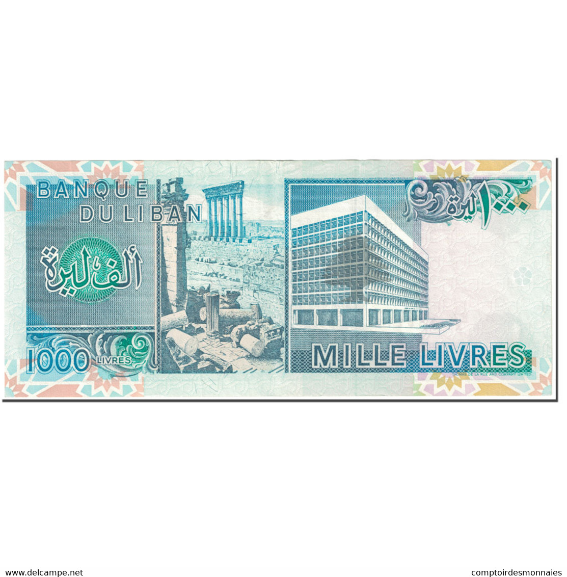 Billet, Lebanon, 1000 Livres, 1990, UNdated (1990), KM:69b, TTB - Liban