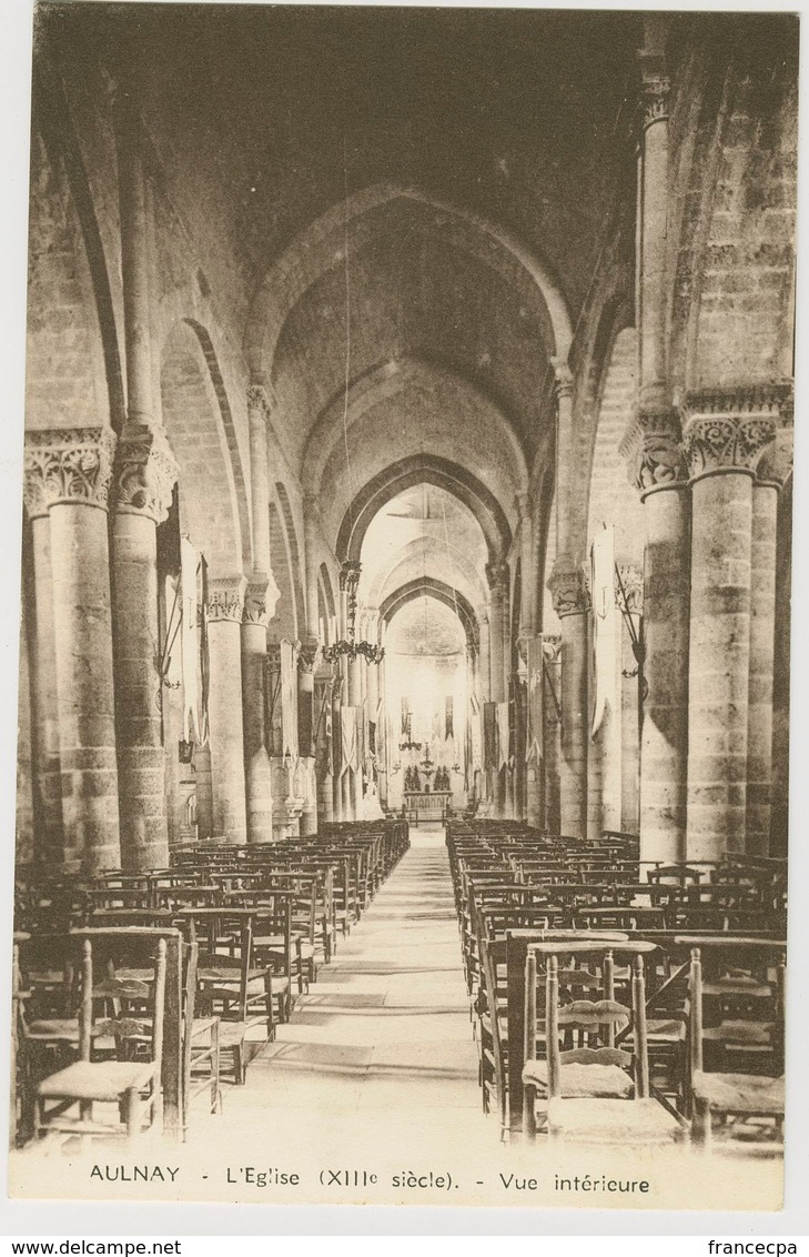 1076 - CHARENTE MARITIME - AULNAY DE SAINTONGE - L'Eglise Intérieur - Aulnay