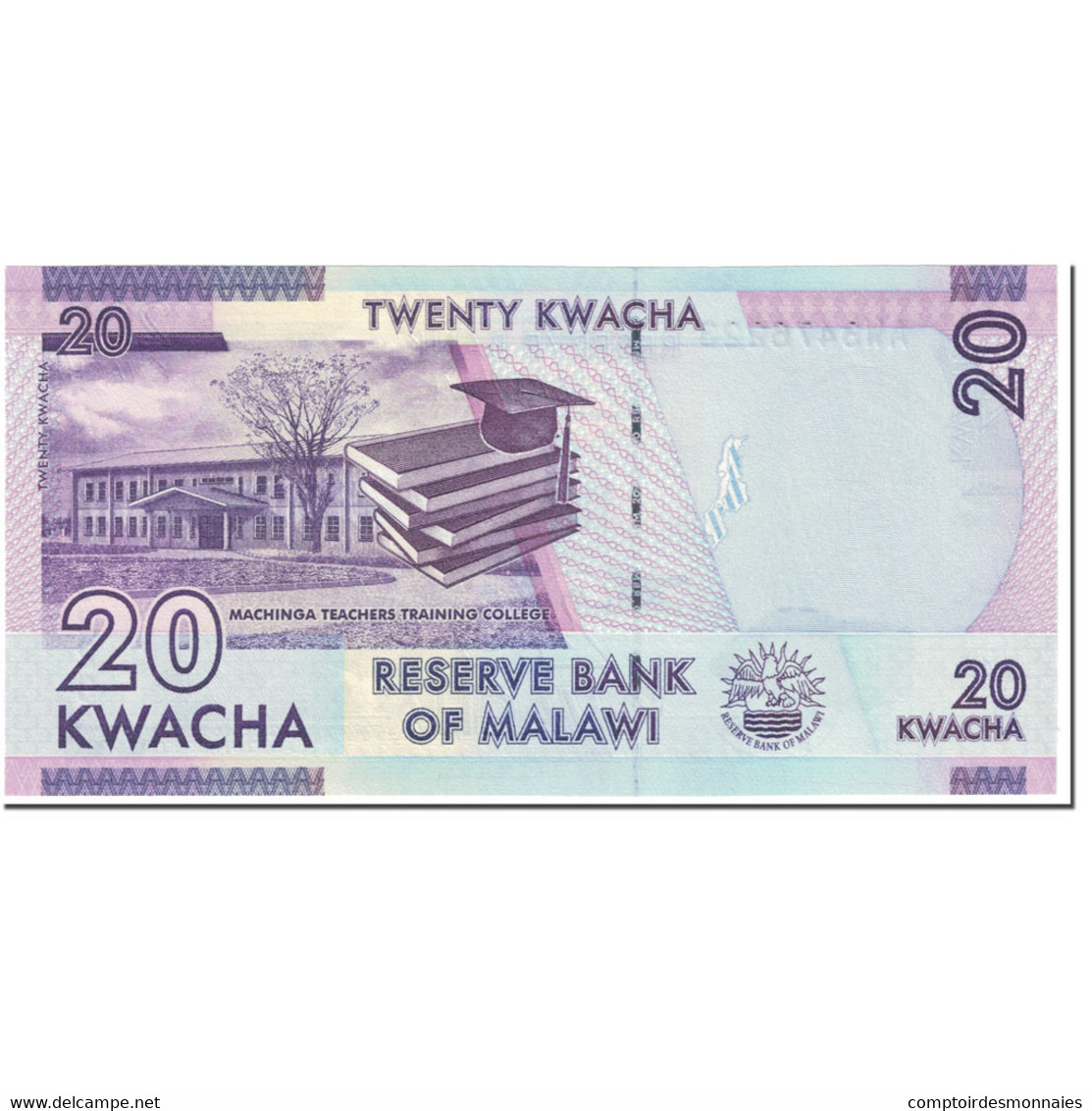 Billet, Malawi, 20 Kwacha, 2015, 2015.01.15, KM:63b, NEUF - Malawi