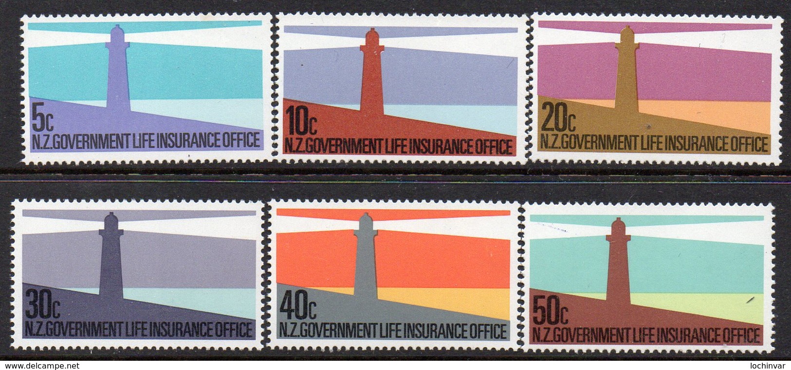 NEW ZEALAND, 1981 LIGHTHOUSES 6 MNH - Unused Stamps