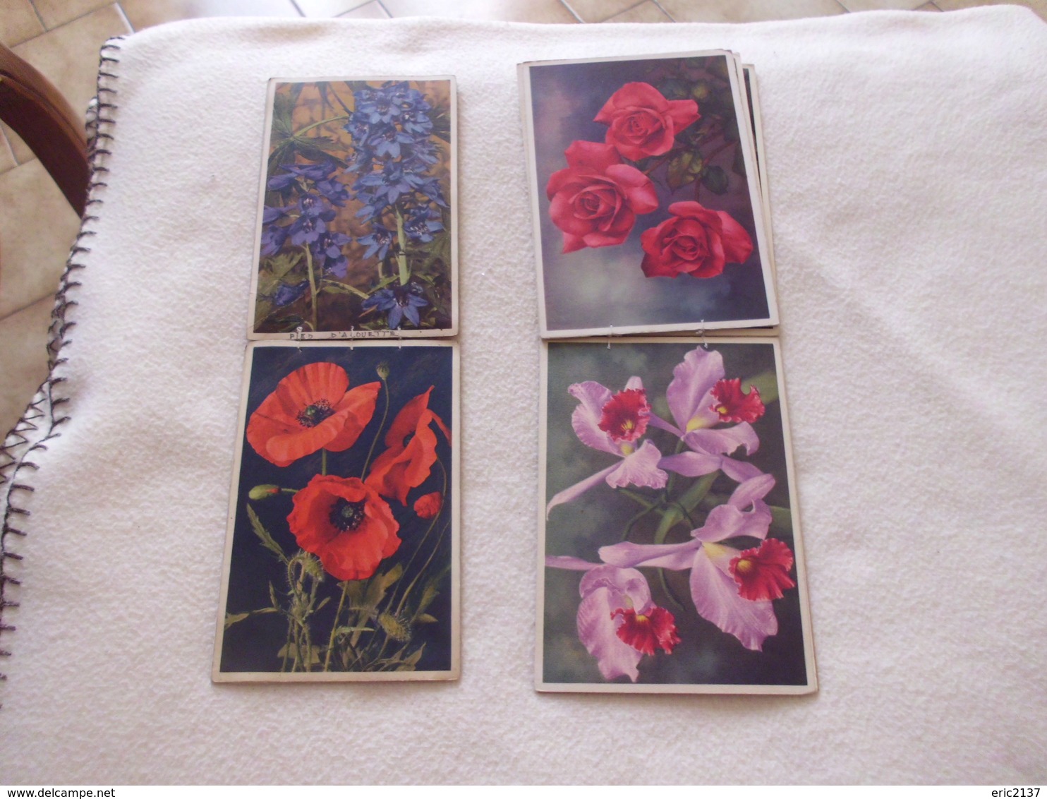 LOT DE 25 CARTES ..FLEURS (2 Carnets De 10 Recto Verso Et 5 Solo)...qq Defauts - 5 - 99 Cartoline