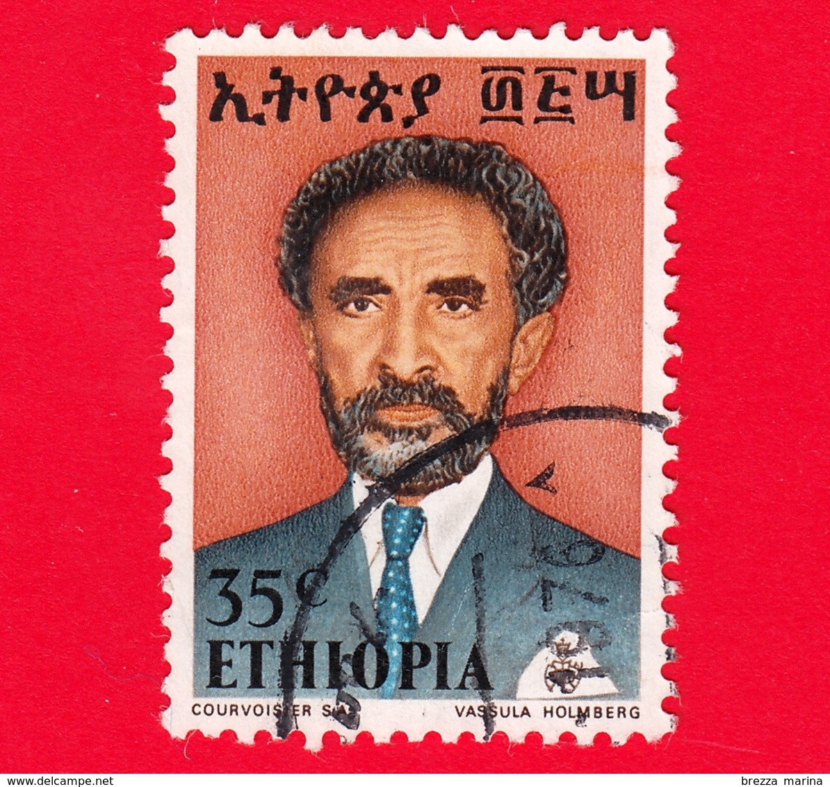 ETIOPIA - Usato - 1973 - Imperatore Haile Selassie - 35 - Ethiopië