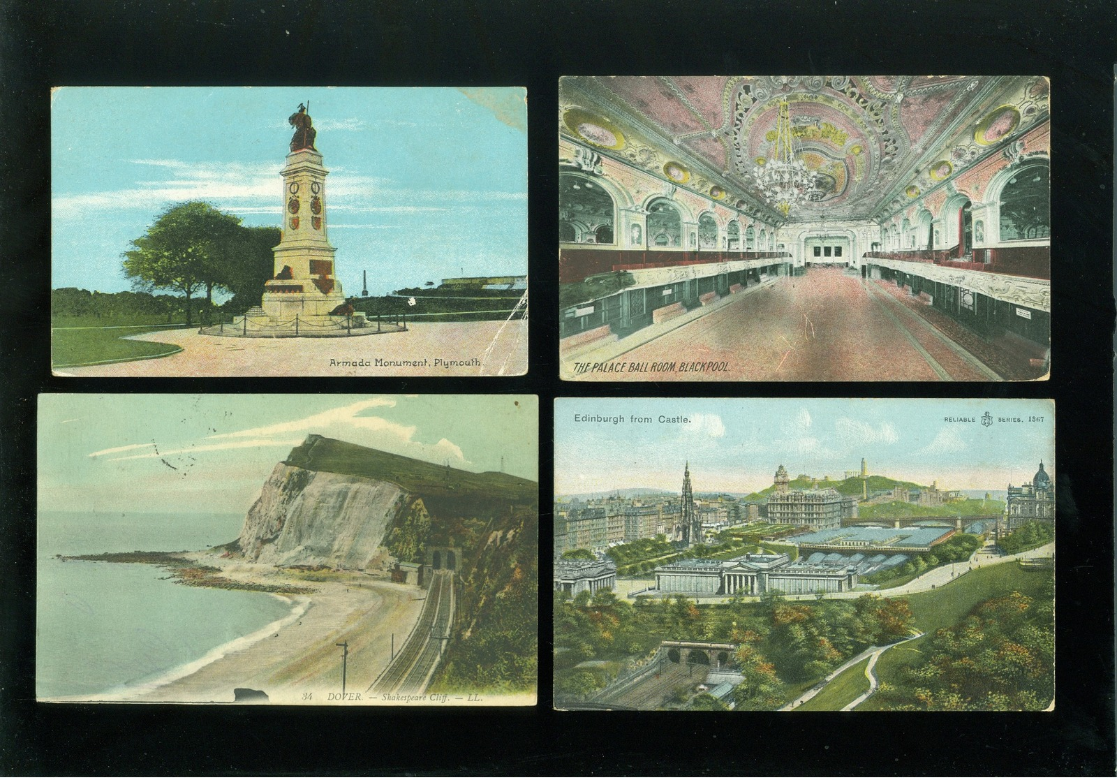 Lot de 60 cartes postales d' Angleterre  England      Lot van 60 postkaarten van Engeland  United Kingdom - 60 scans