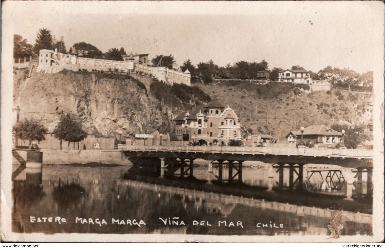 ! Chile Fotokarte, Photo, Estero Marga Marga, Vina Del Mar, 1926 - Chili