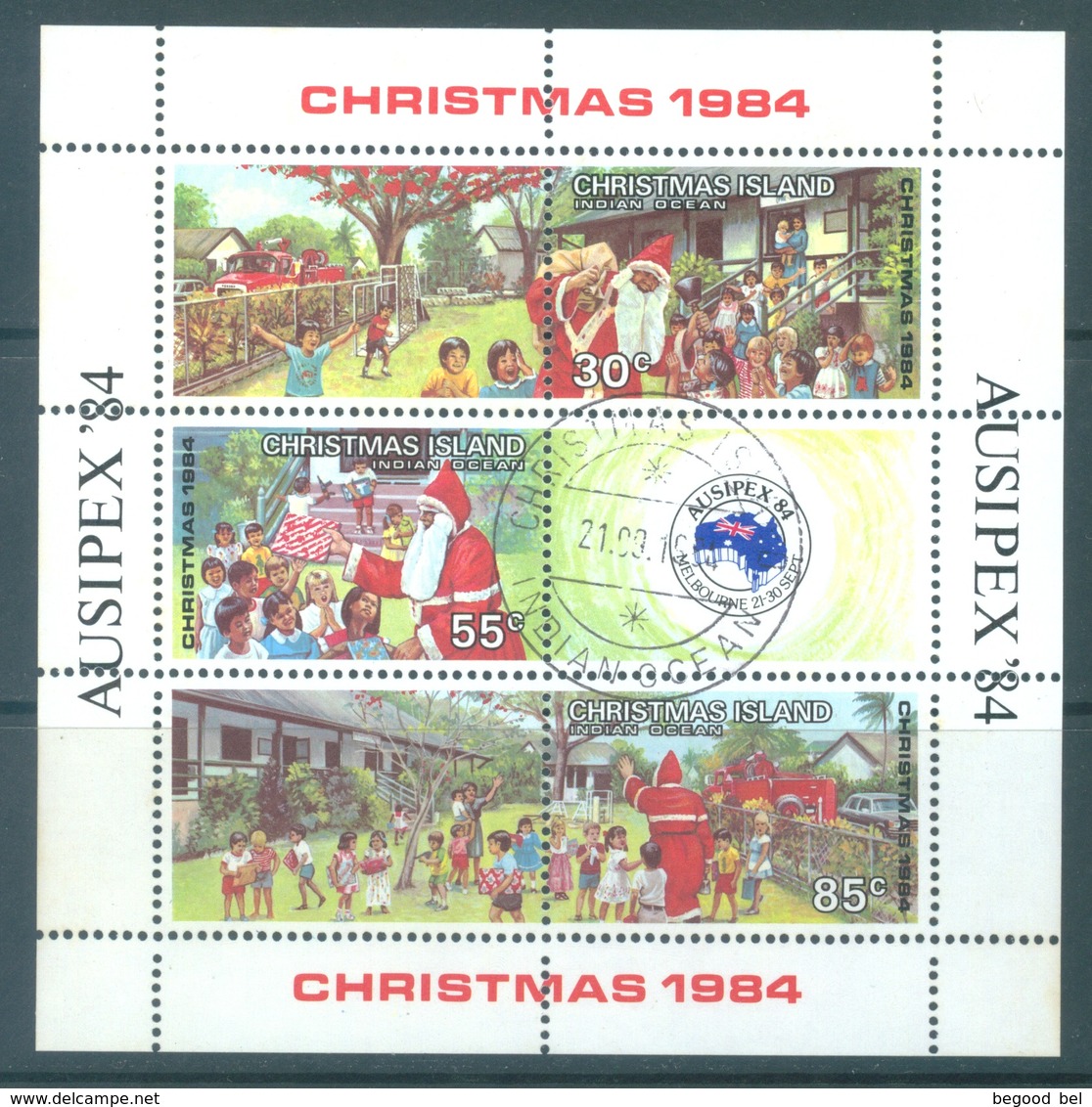 CHRISTMAS - USED/OBLIT. - 1984 - CHRISTMAS -  Yv BLOC 3 - Lot 19075 - Christmas Island