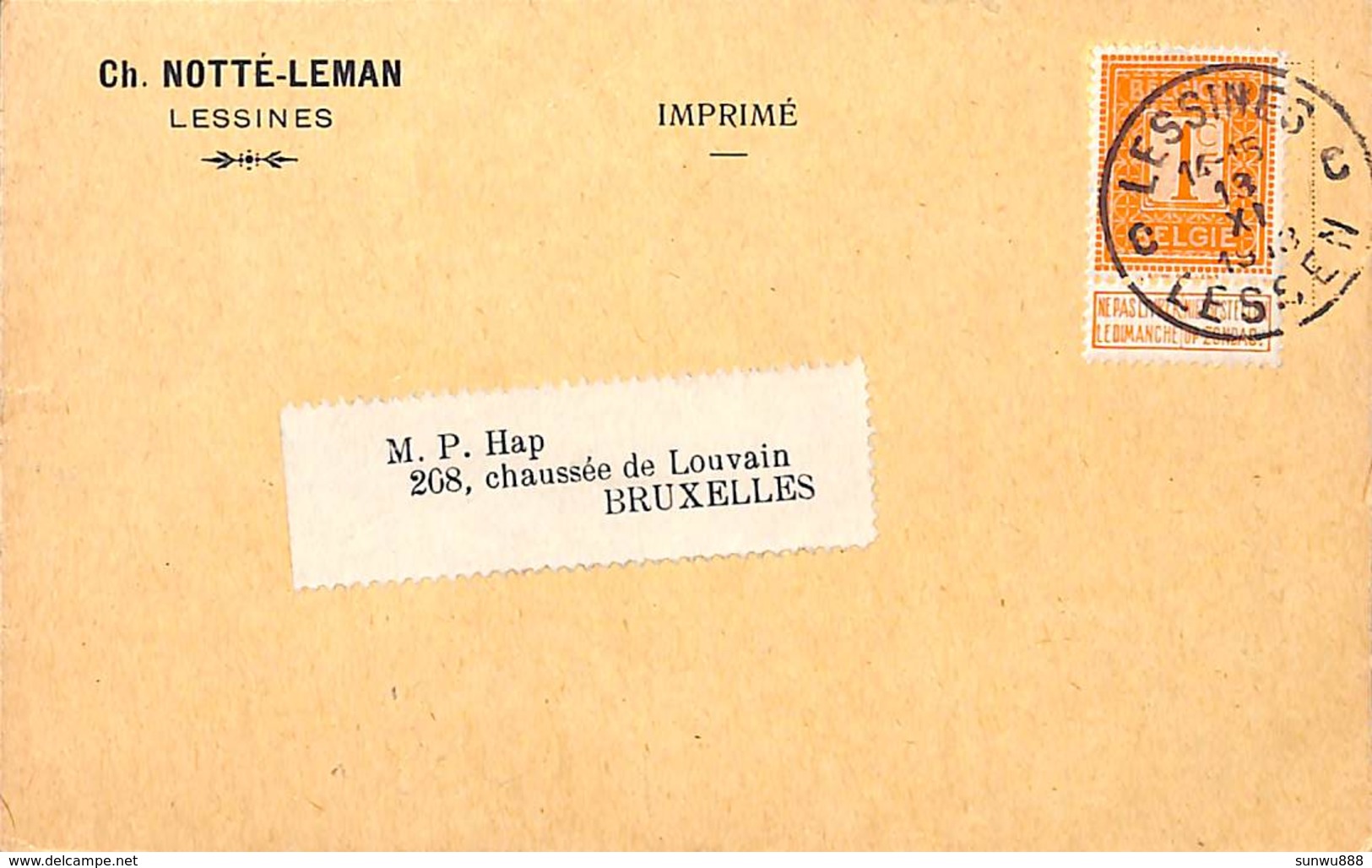Lessines - Ch. Notté-Leman (Malteries Et Torréfaction, Prix-courant Des Malts 1913) - Lessines