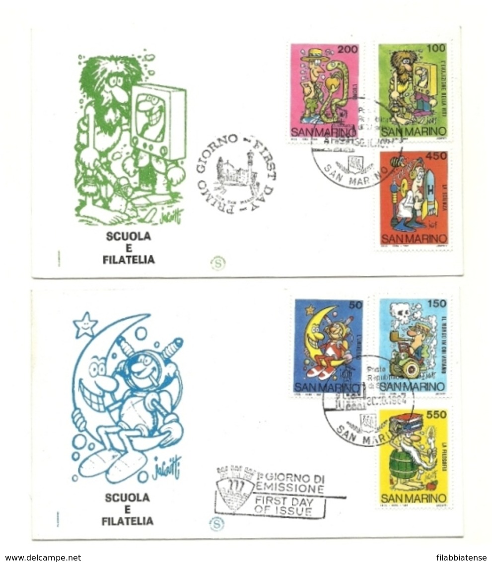 1984 - San Marino 1145/50 Disegni Di Jacovitti - FDC - Altri & Non Classificati