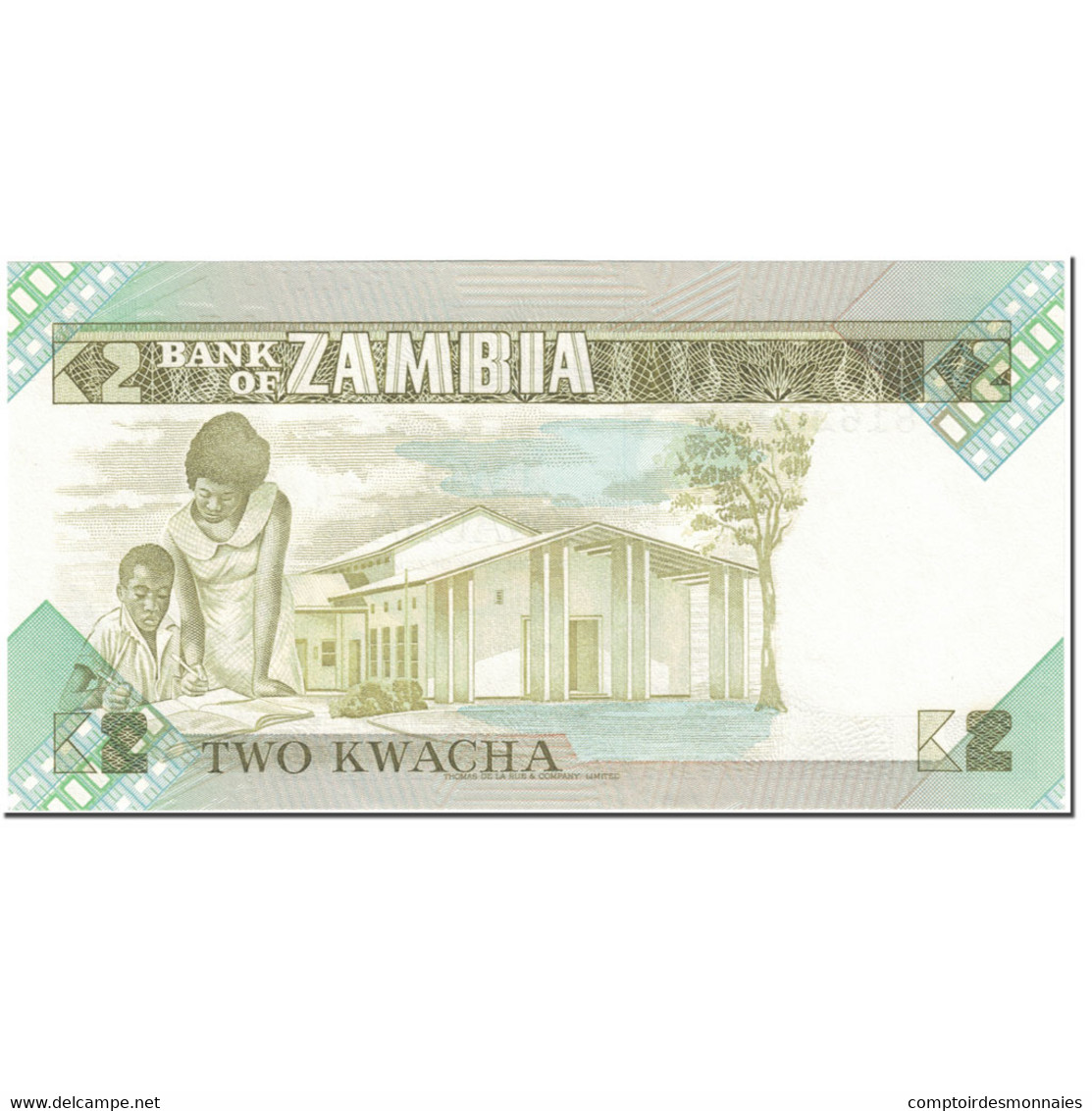 Billet, Zambie, 2 Kwacha, 1980-1988, Undated (1980-1988), KM:24c, NEUF - Zambia