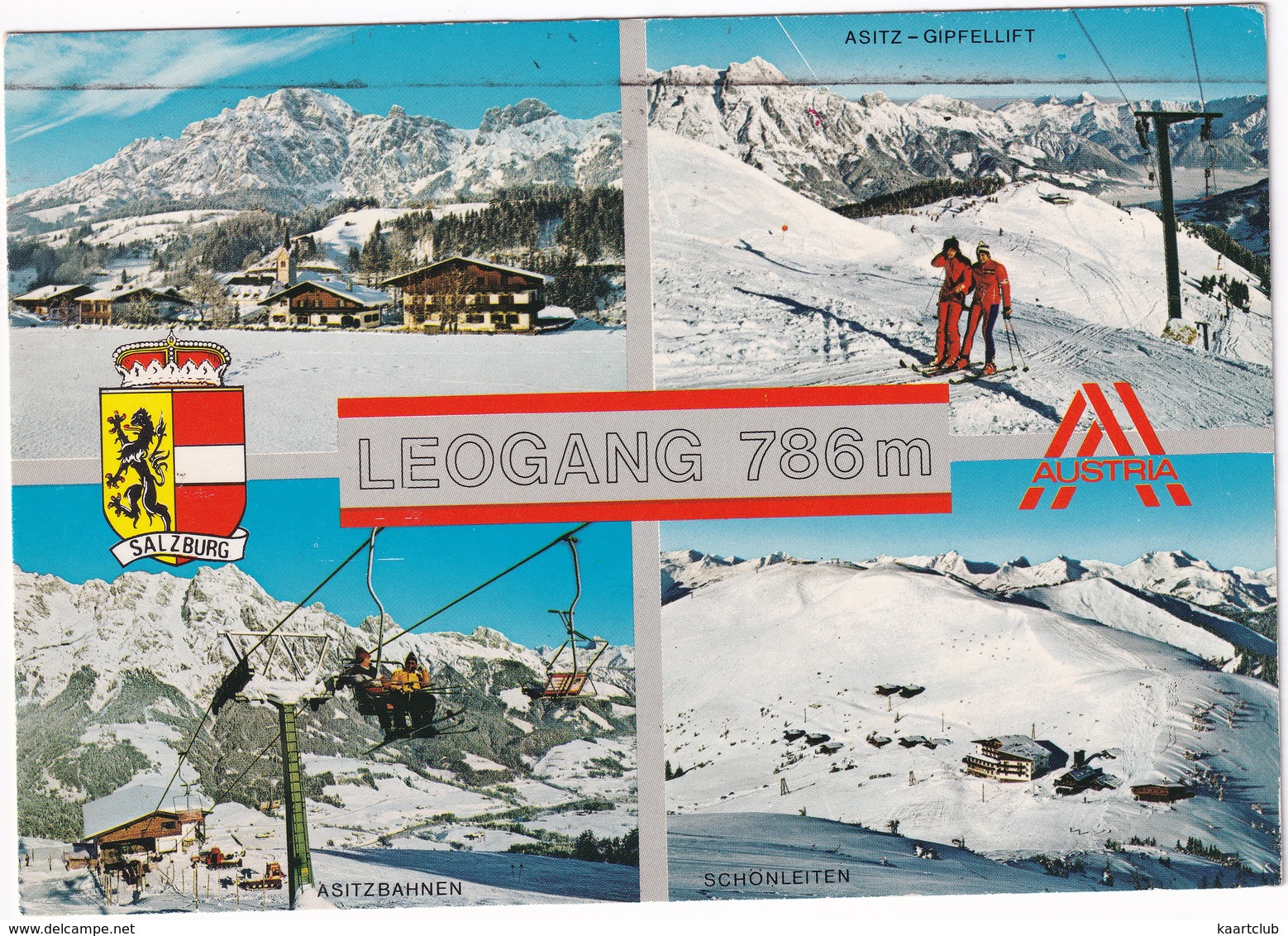 Leogang 786 M - Asitzbahnen, Asitz-Gipfellift, Schönleiten - Leogang