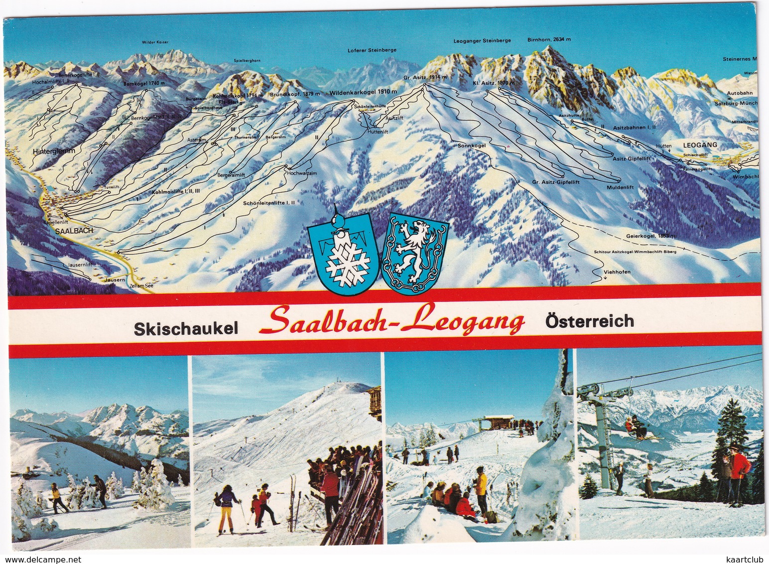 Skischaukel Saalbach-Leogang  - Österreich - Saalbach